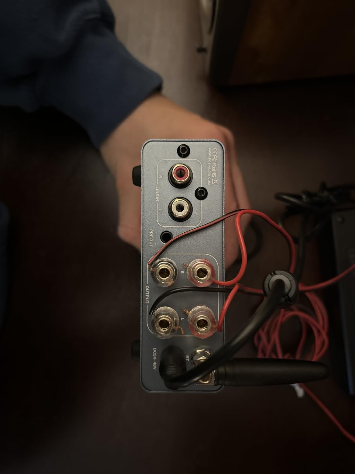 Fosi Audio BT20A Pro Bluetooth 5.0 Amplifier, 300W x2 Wireless Amp, TPA3255 2 Channel Mini Class D Integrated Home Audio customer photo 2