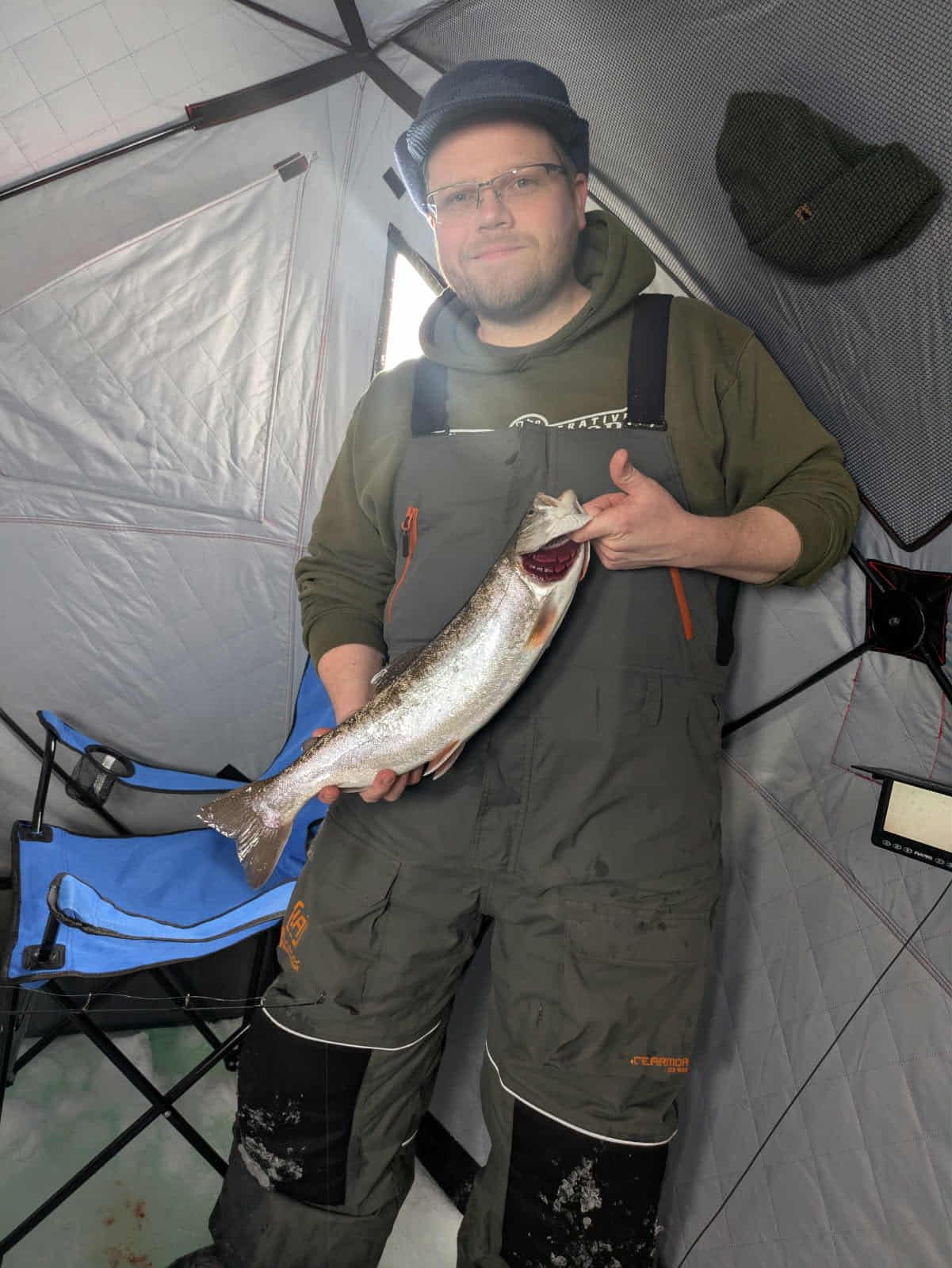 [FishPRO® 2026 Upgrade] Underwater Fishing Camera 4.3'' [Proven Since 2017] Ice Fishing Camera 1000 TVL w/ 65ft Magnetic-Spool, IR, USB-C, 5000mAh, Portable Fish Finder for Ice Lake Boat Kayak Fishing customer photo 1