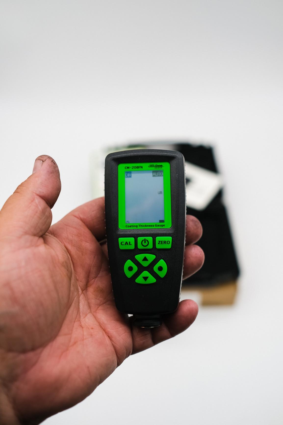 Digital Coating Thickness Gauge CM-208FN / Automatic Thickness Paint Meter for Steel and Aluminum with Resolution 0.001mils /0.1um (Fe/Al) customer photo 2