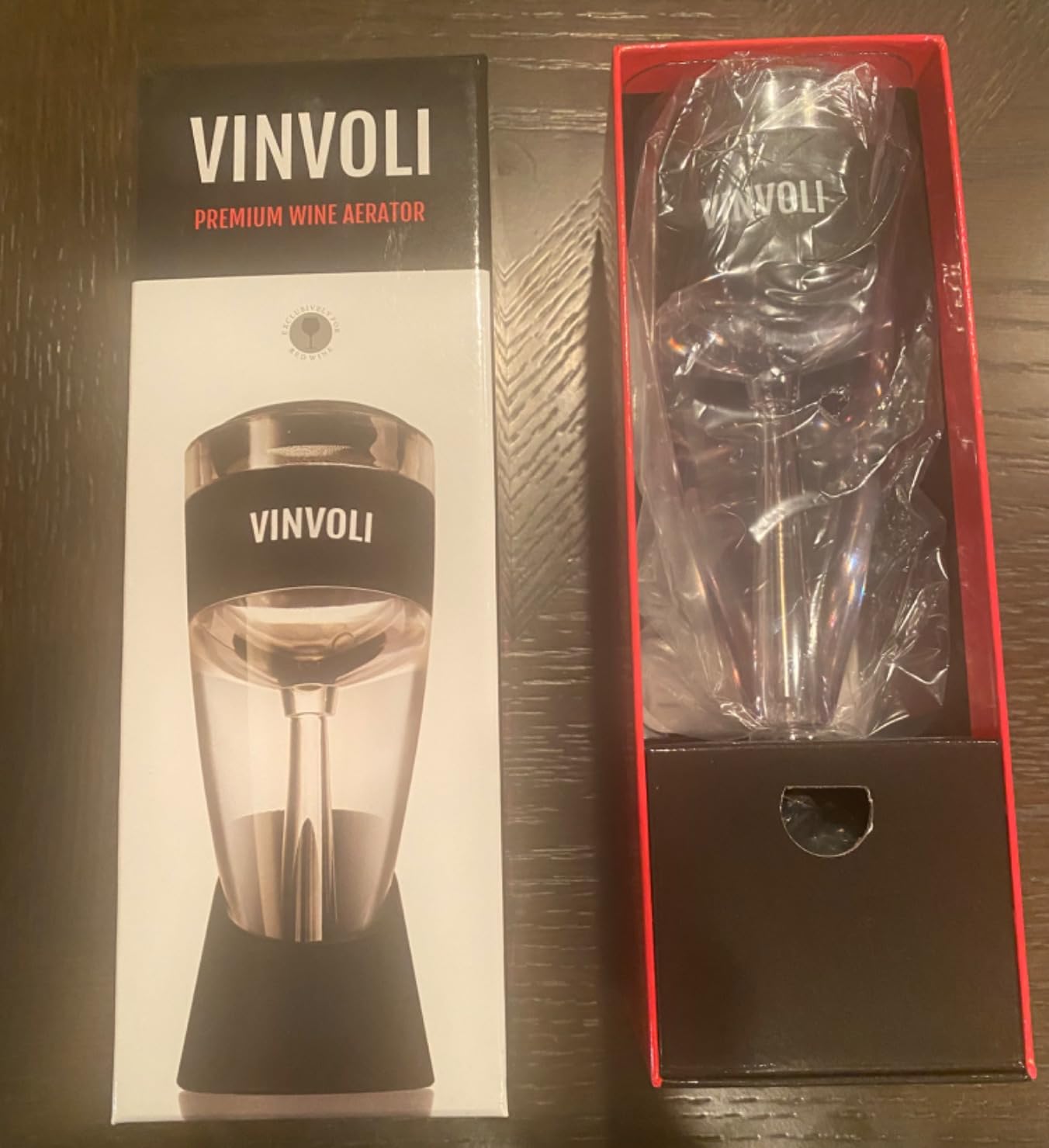 Vinvoli Wine Aerator - Deluxe 2026 Aerator Decanter with Unique Superior Three-Stage Aeration, Sediment Filter, No-Drip Stand - Quality and Convenience for Lovers and Sommeliers customer photo 2