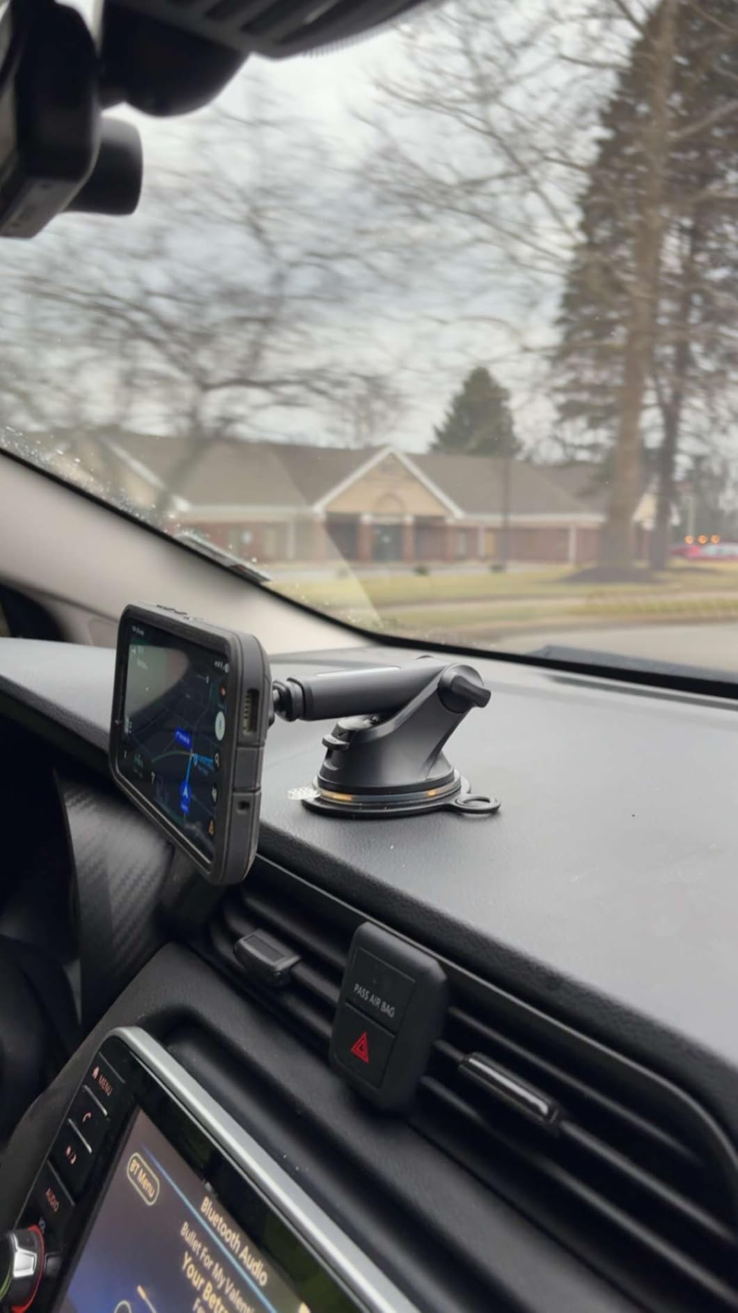 APPS2Car Magnetic Phone Mount for Car, Dashboard & Windshield Suction Cup Holder with Telescopic Arm, Requires Metal Plate (Included), Universal Fit for iPhone & Android Smartphones customer photo 1