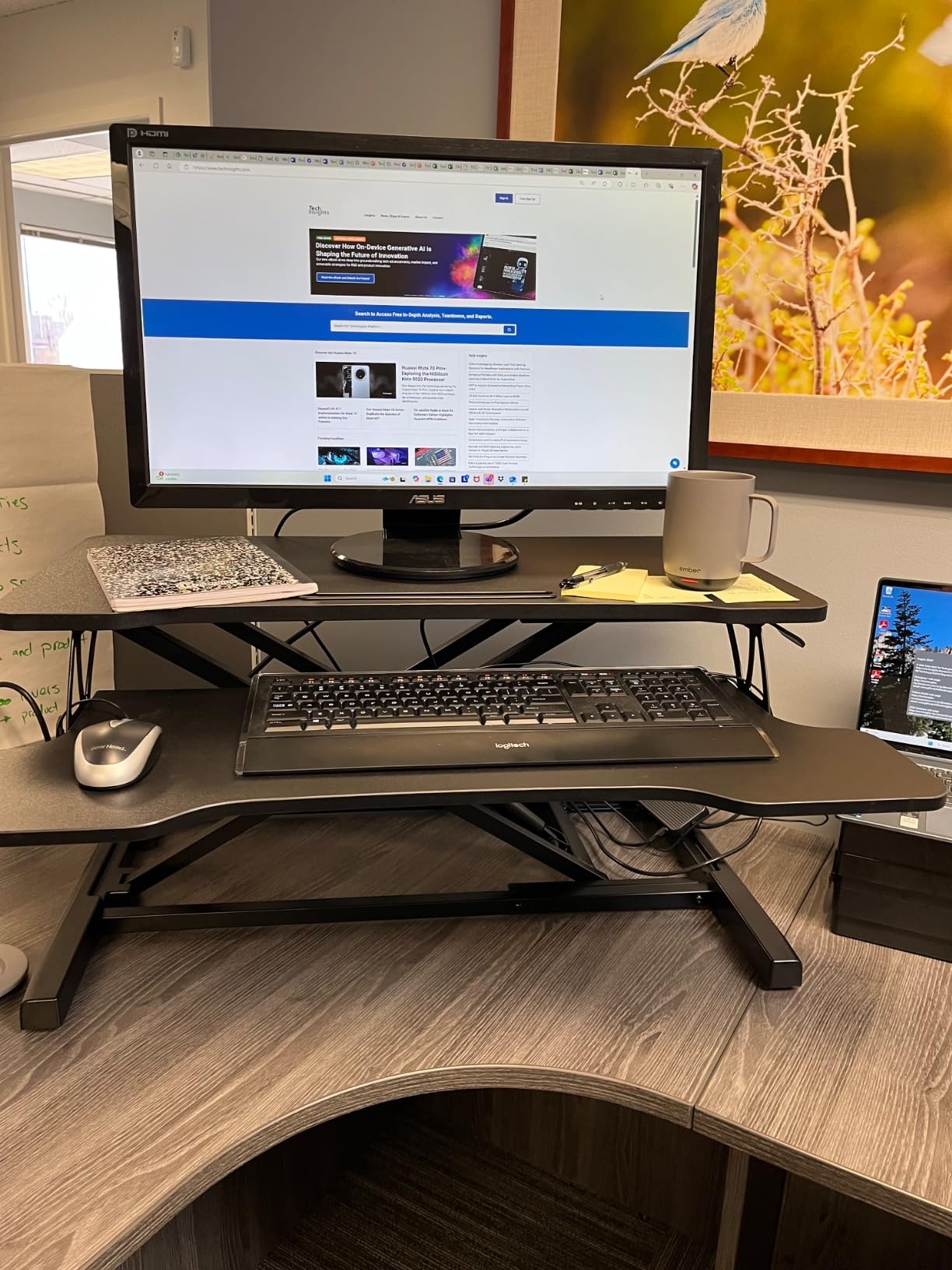 FITUEYES Height Adjustable Standing Desk 32