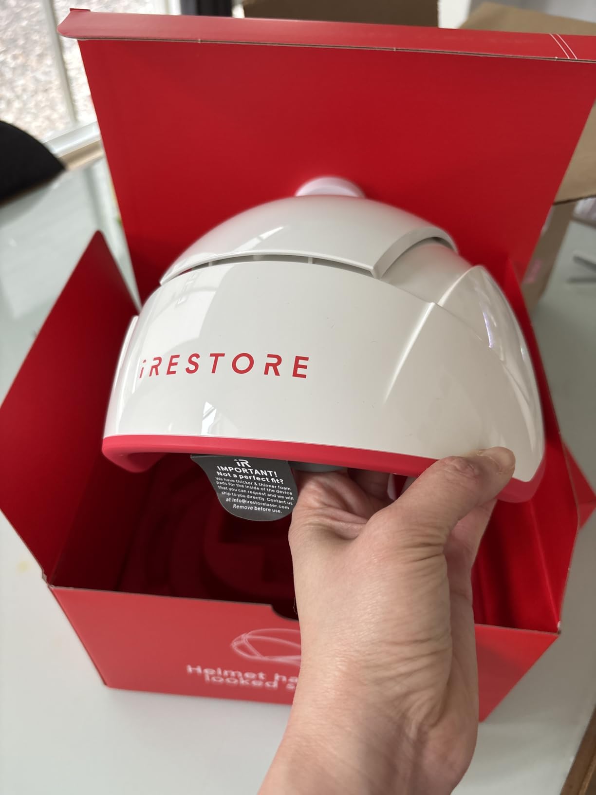 iRestore Professional Laser Red Light Therapy for Hair Growth System - FDA Cleared Hair Loss, Hair Thinning & Alopecia Treatment - 282 Lasers & LEDs customer photo 2