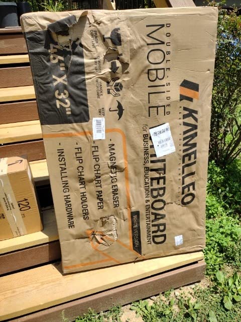 Rolling Dry Erase Board 48 x 36 - Large Portable Magnetic Whiteboard with Stand - Double Sided Easel Style Whiteboard with Wheels - Mobile Standing White Board for Office, Classroom & Home customer photo 2