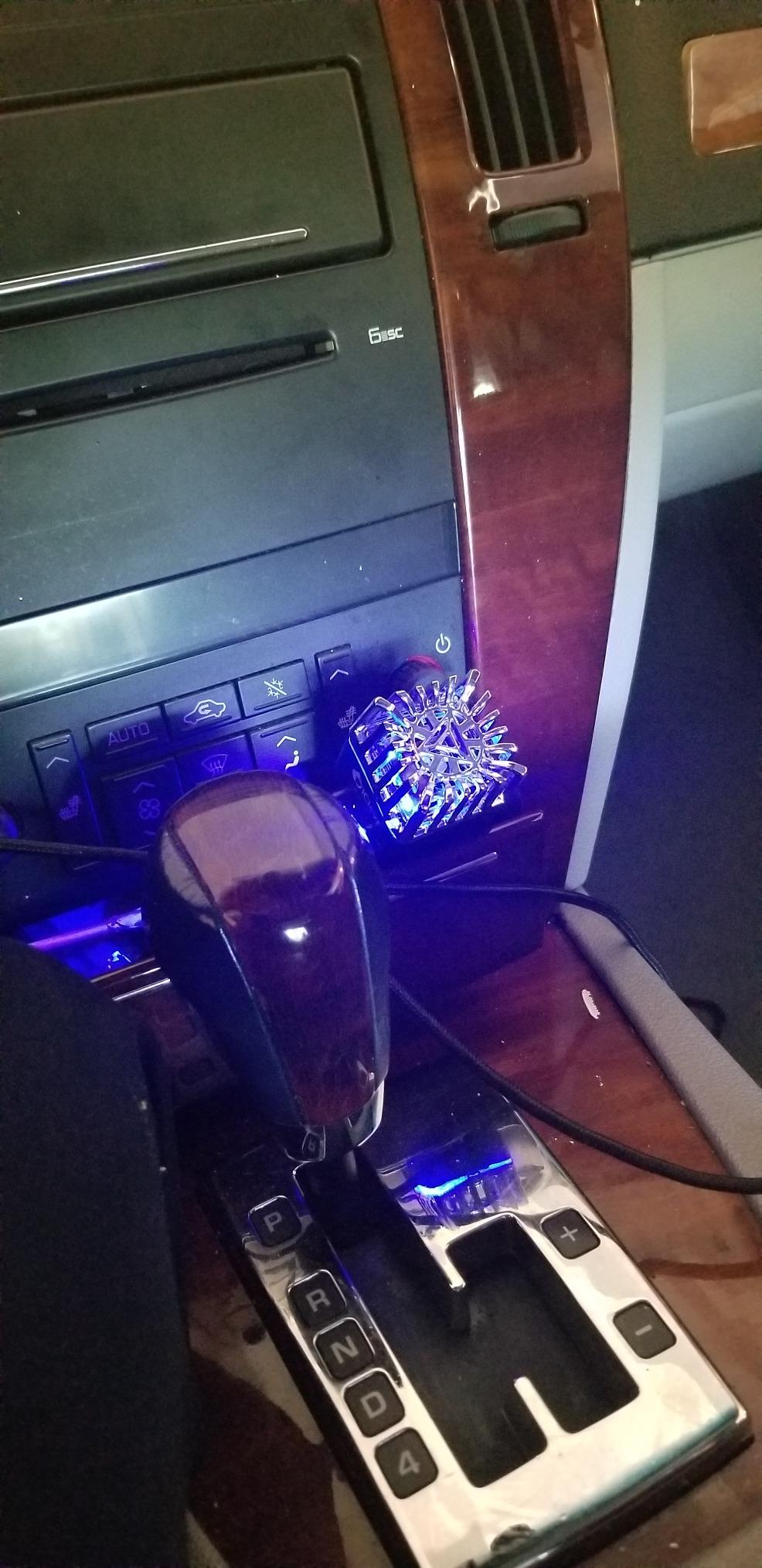 Car Air Purifier Ionizer - 12V Plug-in Ionic Anti-Microbial Car Deodorizer with Dual USB Charger, Smoke Smell, Pet and Food Odors Eliminator (Matte Black) customer photo 2