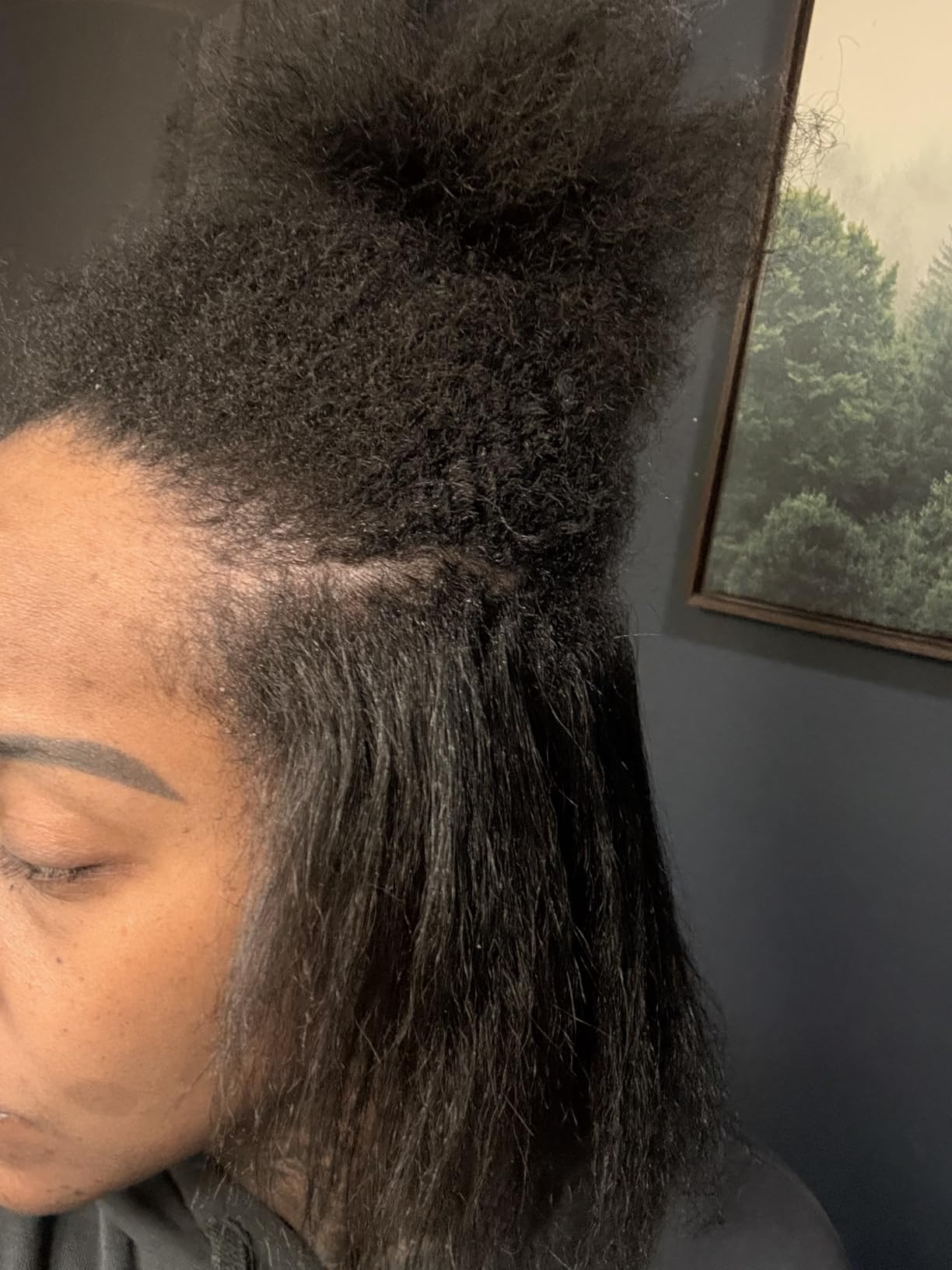 Hair Straightener Brush, TYMO Ring Hair Straightener Comb Straightening Brush for Women with 5 Temps 20s Fast Heating & Dual Voltage, Black customer photo 1