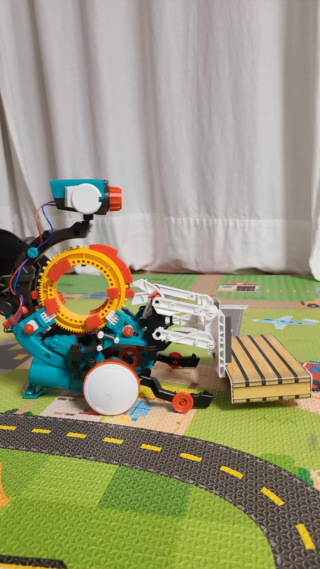 Teach Tech Mech 5, Mechanical Coding Robot, Coding Wheel Makes Robot Throw, Lift, Kick, Draw and More customer photo 1