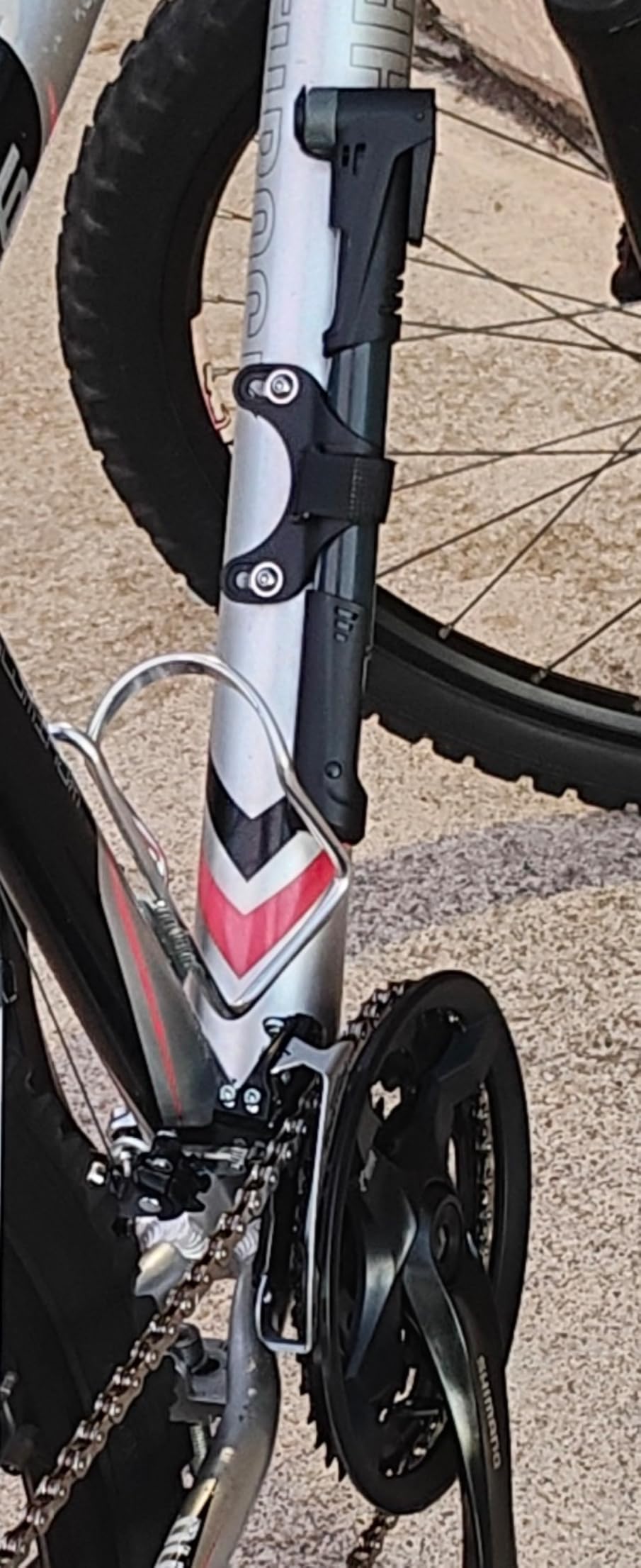 BV Mini Bike Pump Portable Frame Pump, Shock Pump for Bike Shock, Air Ball Pump Inflator with Ball Pump Needles, Mini Pump Fits Presta & Schrader- Smart Valve customer photo 1