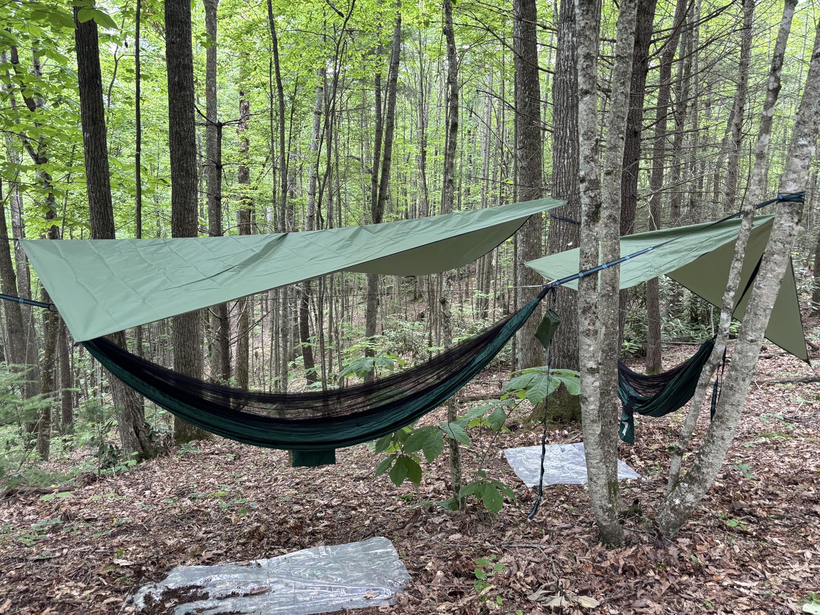 Covacure Camping Hammock - 772lbs Capacity Double Hammock with Tree Straps, Lightweight Parachute Nylon Outdoor Survival Gear for Hiking, Backpacking, Travel or Backyard customer photo 1