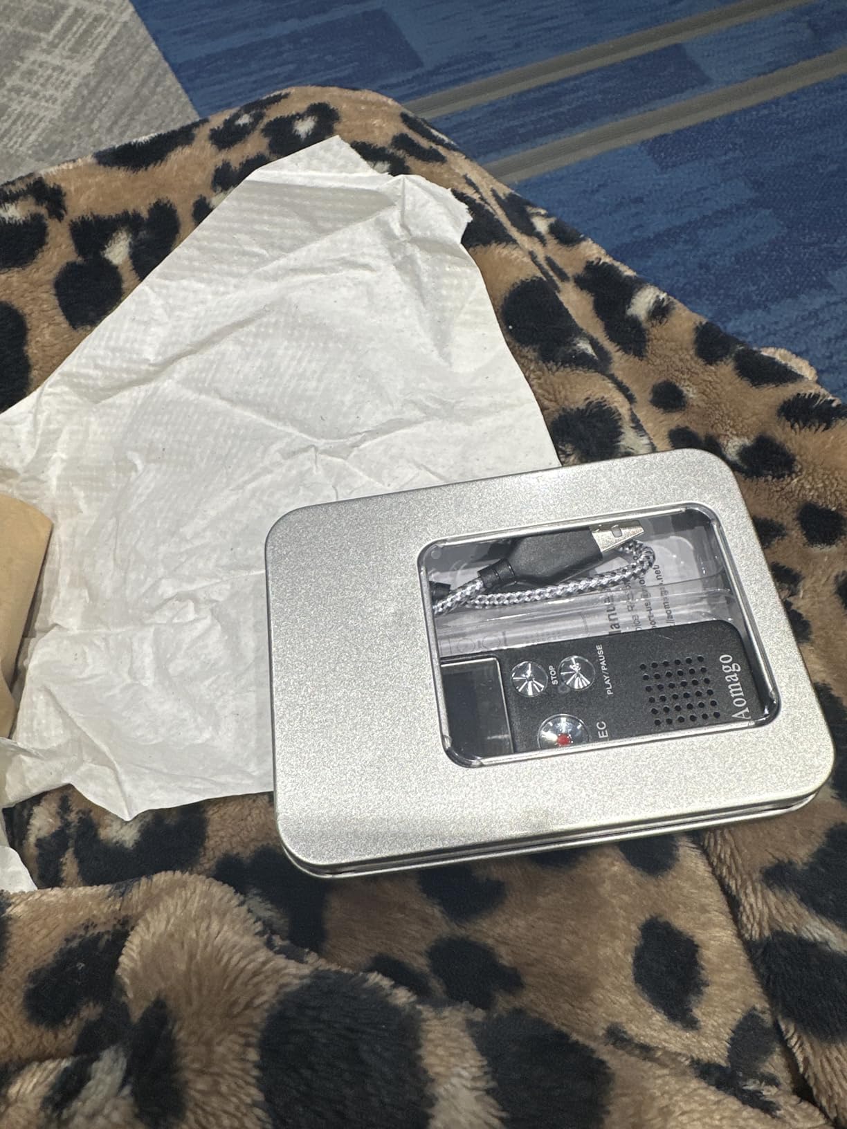 64GB Digital Voice Recorder Voice Activated Recorder for Lectures, Meetings, Interviews Aomago Audio Mini Recorder Portable Tape Dictaphone with Playback, USB, MP3 customer photo 1