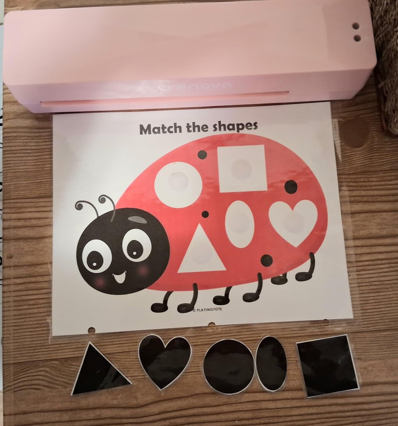 Crenova Laminator Machine with 10 Laminating Sheets, A4 Hot & Cold, Black customer photo 1