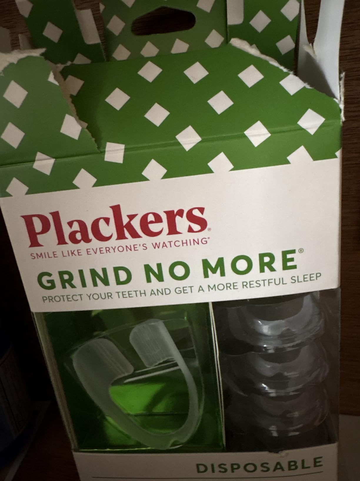 Plackers Grind No More Night Guard, Nighttime Protection for Teeth, BPA Free, Sleep Well, Ready to Wear, Disposable, One Size Fits All, 16 Count customer photo 2
