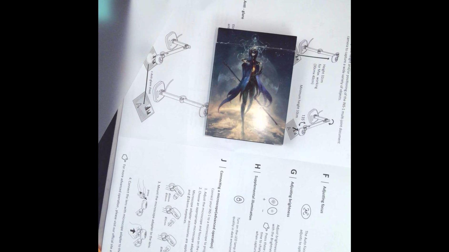 INSWAN INS-1 Classic USB Document Camera/Webcam - 8MP, Auto Focus, LED, Mic, Perfect for Desktop Teaching, Compatible with Windows/Mac/iPad/Chromebook, Ideal for Distance Learning & Live Demos, White customer photo 2