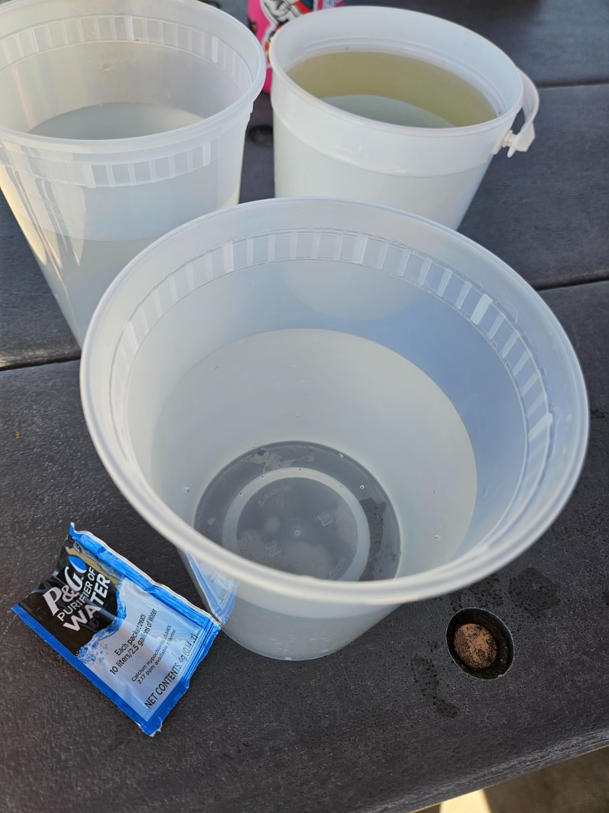 P&G Purifier of Water Portable Water Purifier Packets. Emergency Water Filter Purification Powder Packs for Camping, Hiking, Backpacking customer photo 2