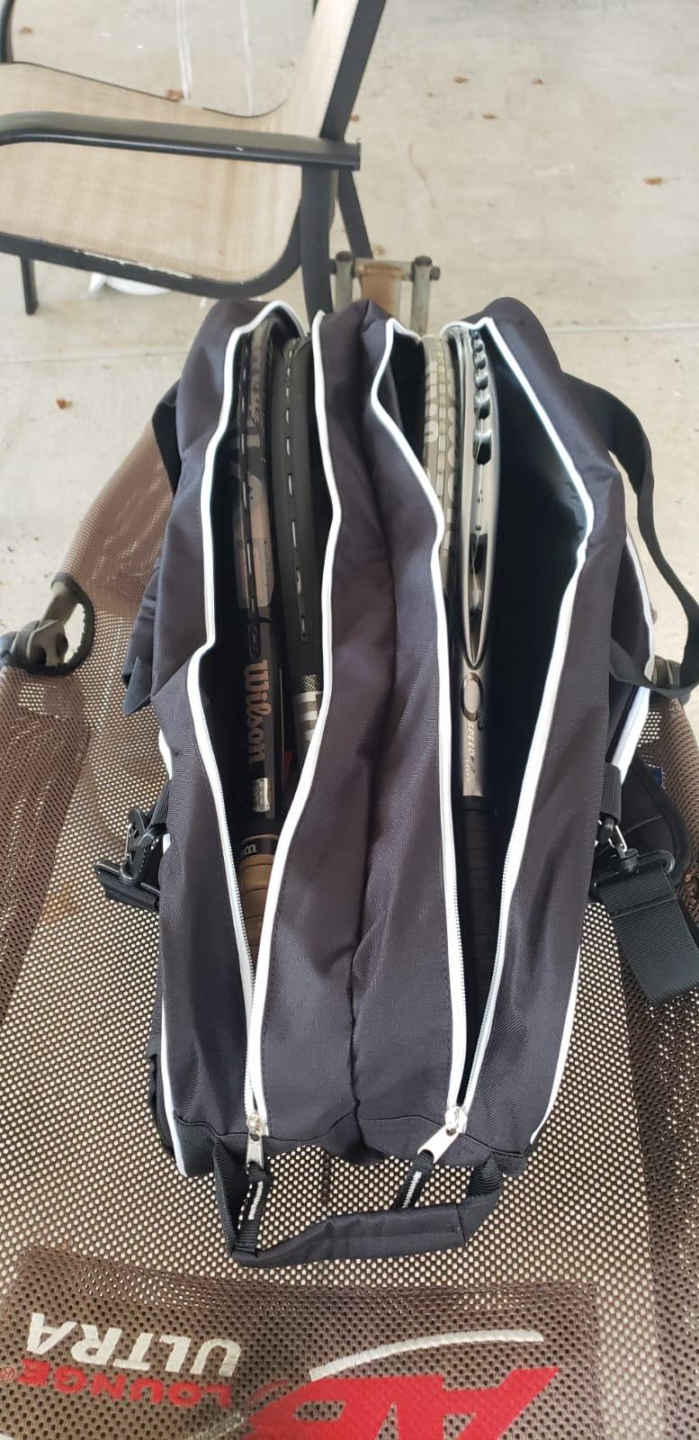 Athletico 6 Racquet Tennis Bag | Padded to Protect Rackets & Lightweight | Professional or Beginner Tennis Players | Unisex Design for Men, Women, Youth and Adults (Black) customer photo 2