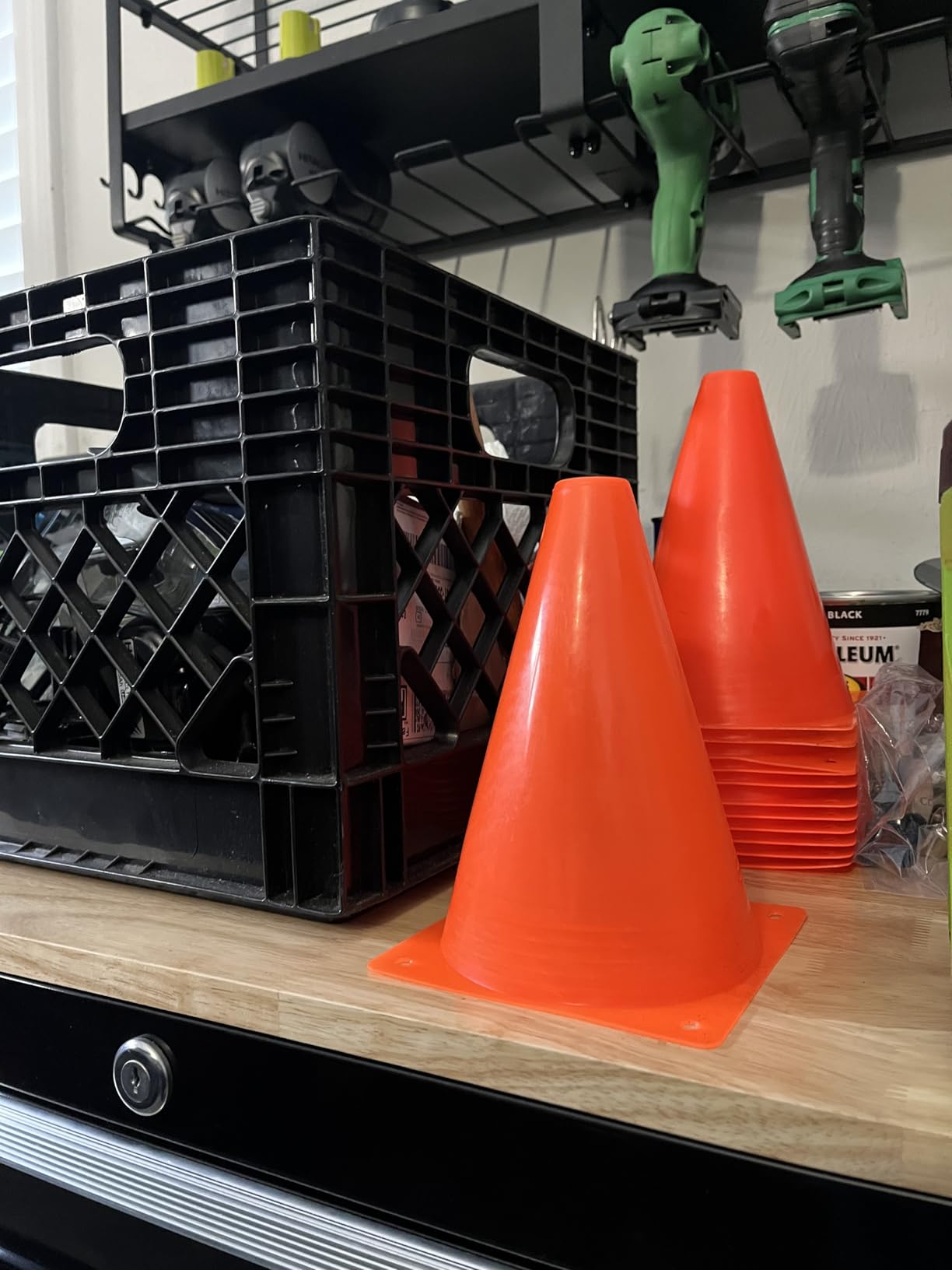 7 Inch Plastic Traffic Cones Sport Training Agility Marker Cone for Soccer, Skating, Football, Basketball, Indoor and Outdoor Games customer photo 1