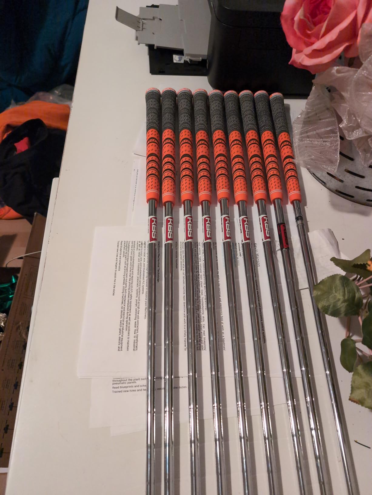 SAPLIZE Cross Cord Golf Grips Set of 13 Grips with Tape or Full Regripping Kit, Std/Mid/Jumbo, Low Taper Design, Multi-compound Hybrid, Anti-Slip Golf Club Grips, CL03 Series customer photo 2