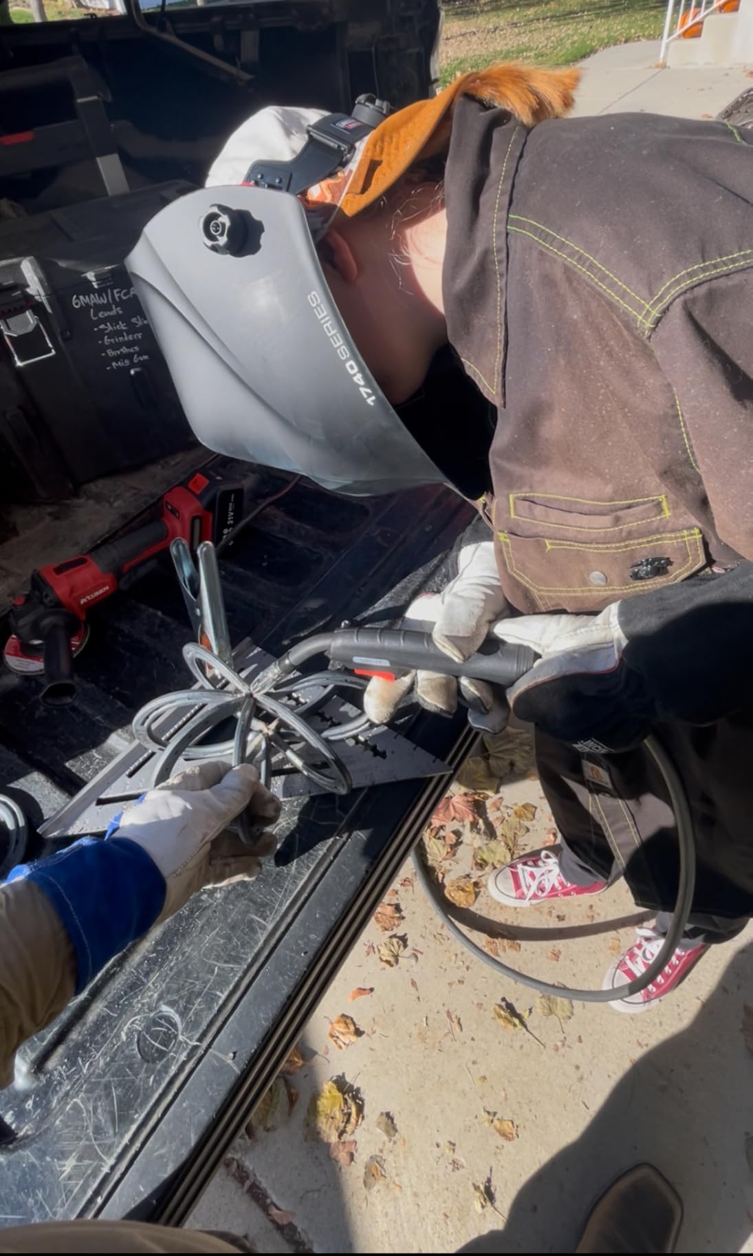 Lincoln Electric DynaMIG HD Professional MIG Welding Gloves | Comfort & Heat Resistance | Large | K3806-L Black customer photo 1
