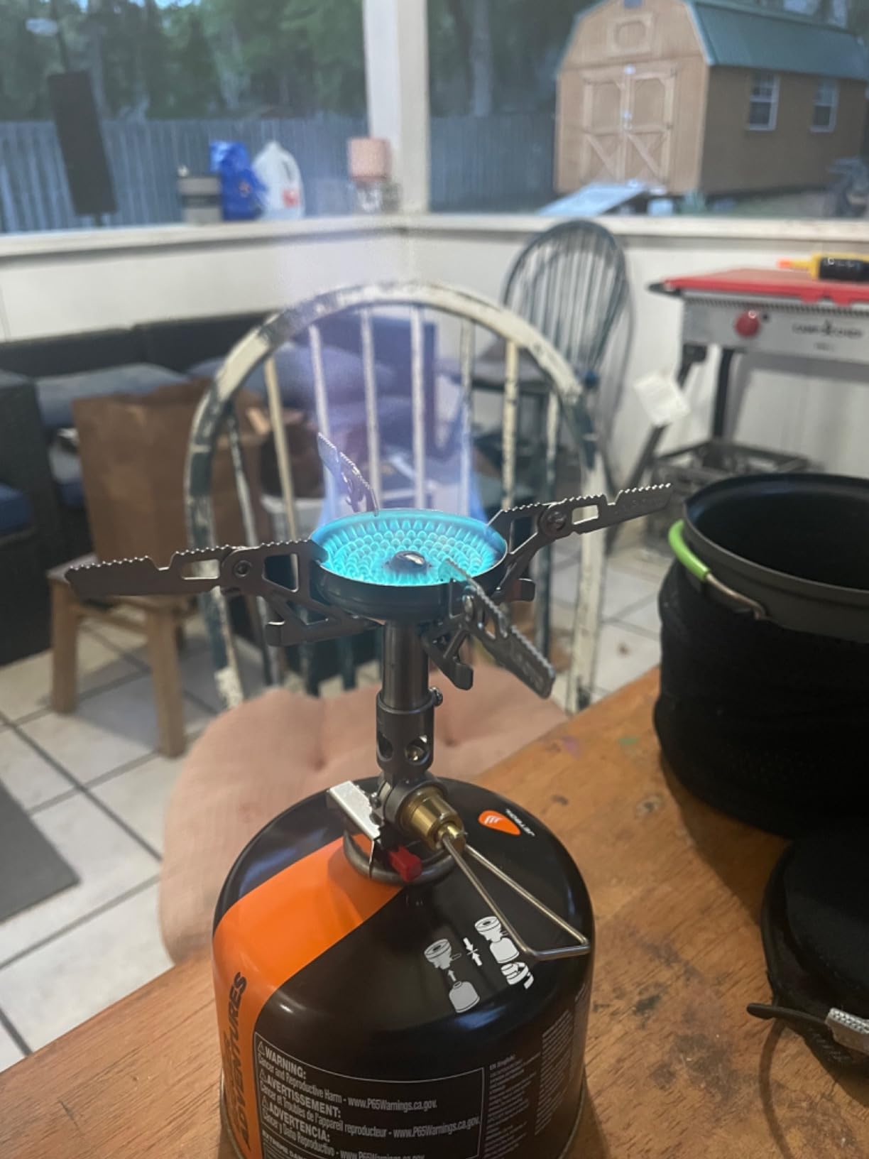 SOTO WindMaster Canister Stove with 4Flex for Windy Weather - Lightweight and Durable Backpacking Camp Stove, Compact Portable Camping Stoves for Hiking and Outdoor Cooking - Canister Not Included customer photo 1