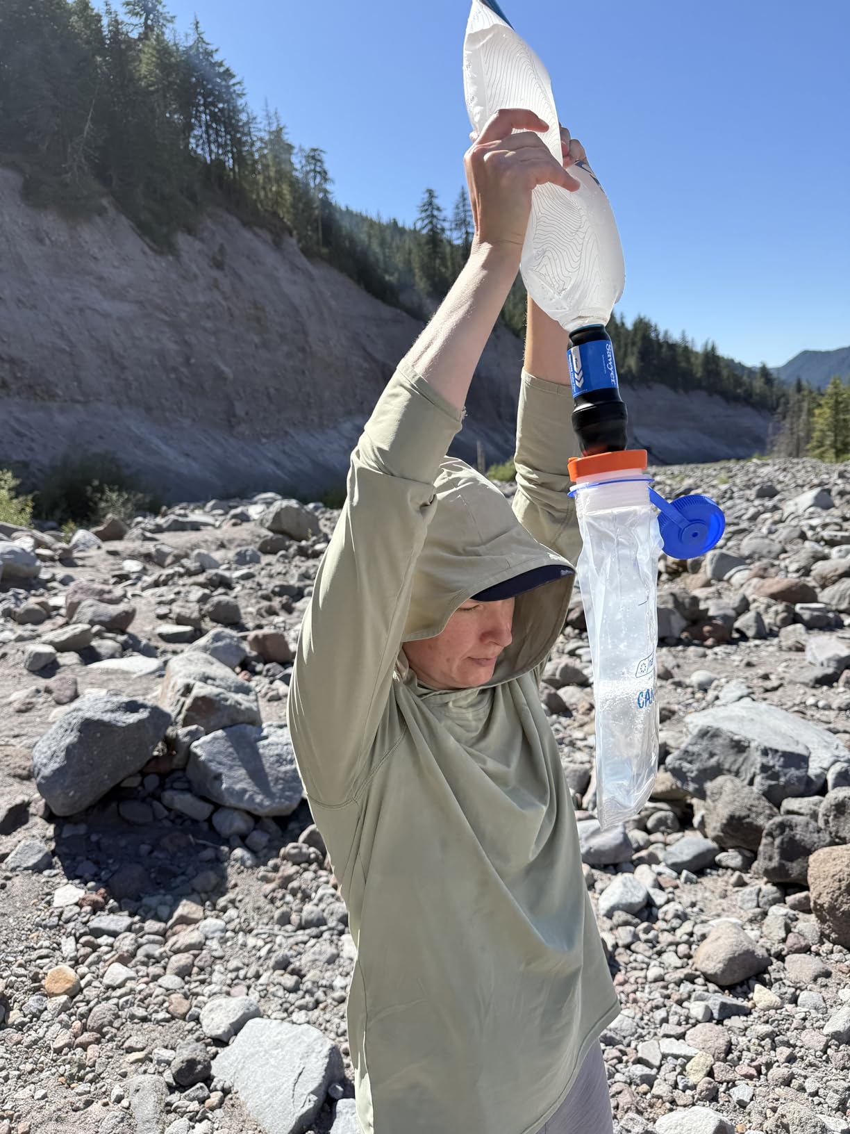 Vecto Water Collection and Filtration Bag (2L, 3L) - 28mm Neck Compatible with Popular Filters - Wide Opening for Easy Water Collection customer photo 1