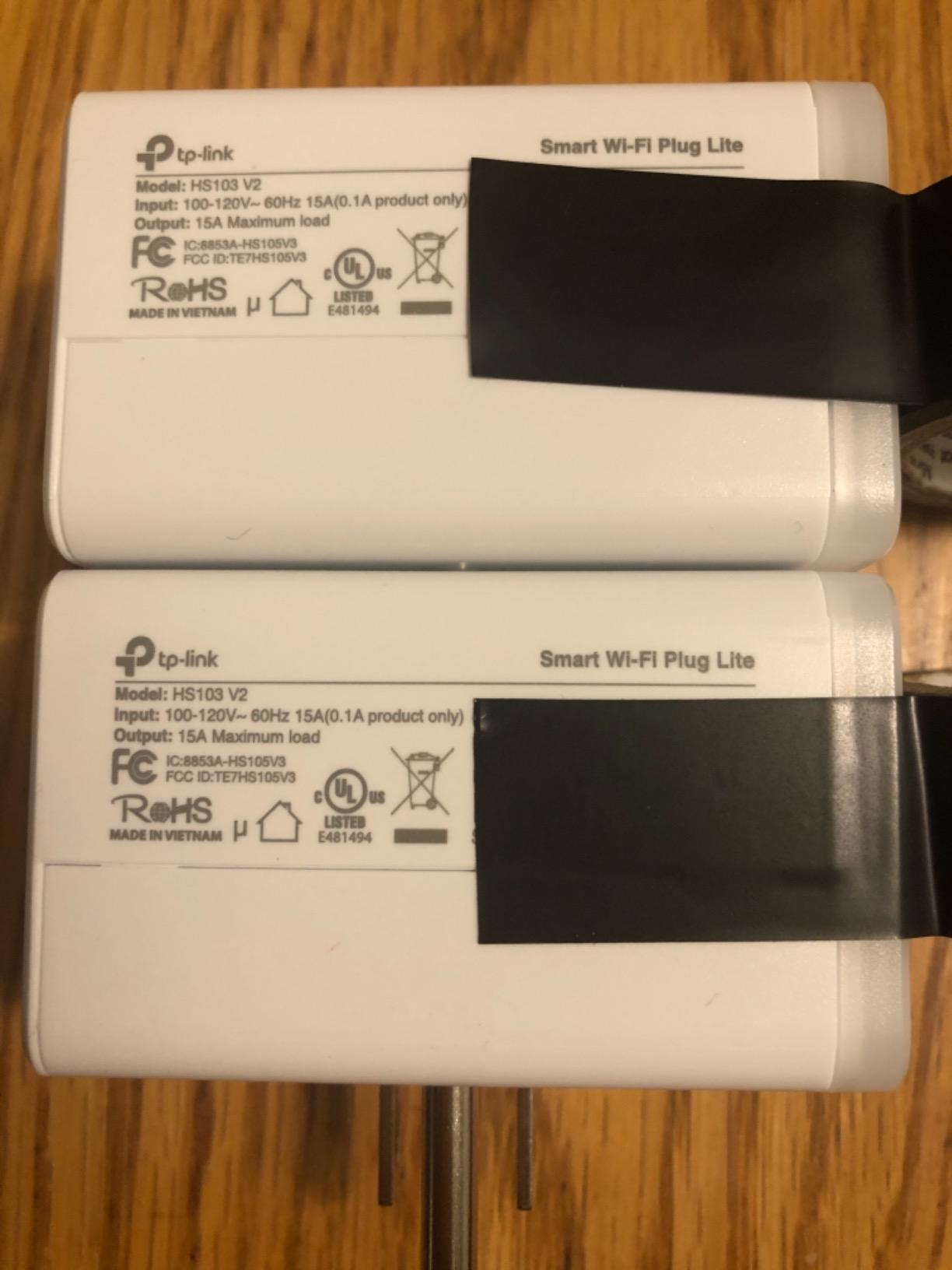 Kasa Smart Plug HS103P4, Smart Home Wi-Fi Outlet Works with Alexa, Echo, Google Home & IFTTT, No Hub Required, Remote Control, 15 Amp, UL Certified, 4-Pack, White customer photo 2