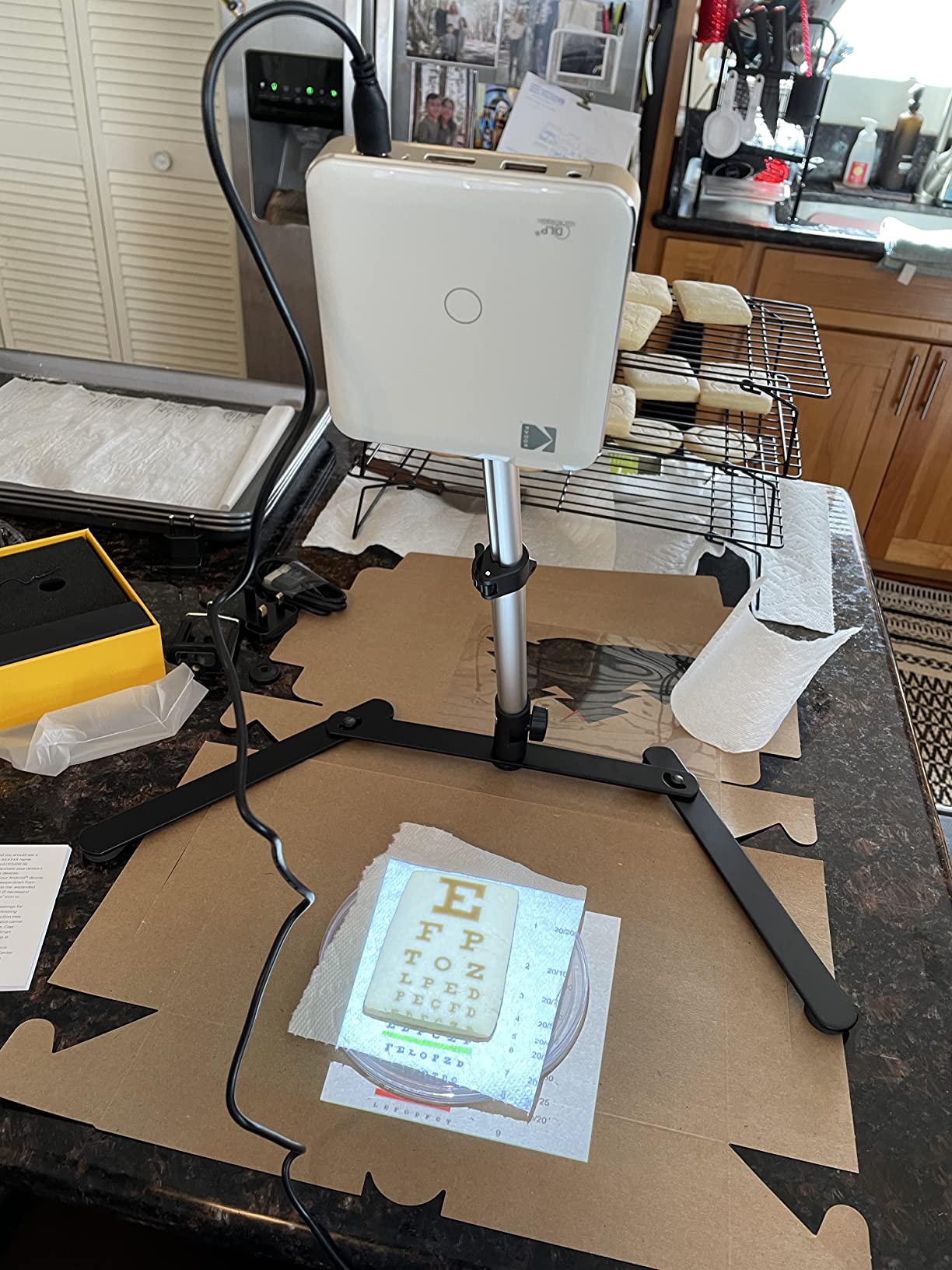 KODAK Luma 150 Ultra Mini Pocket Pico Projector - Built in Rechargeable Battery & Speaker, 1080P Support Portable Wireless LED DLP Movie & Video Travel Projector, connects to iPhone and Android customer photo 2