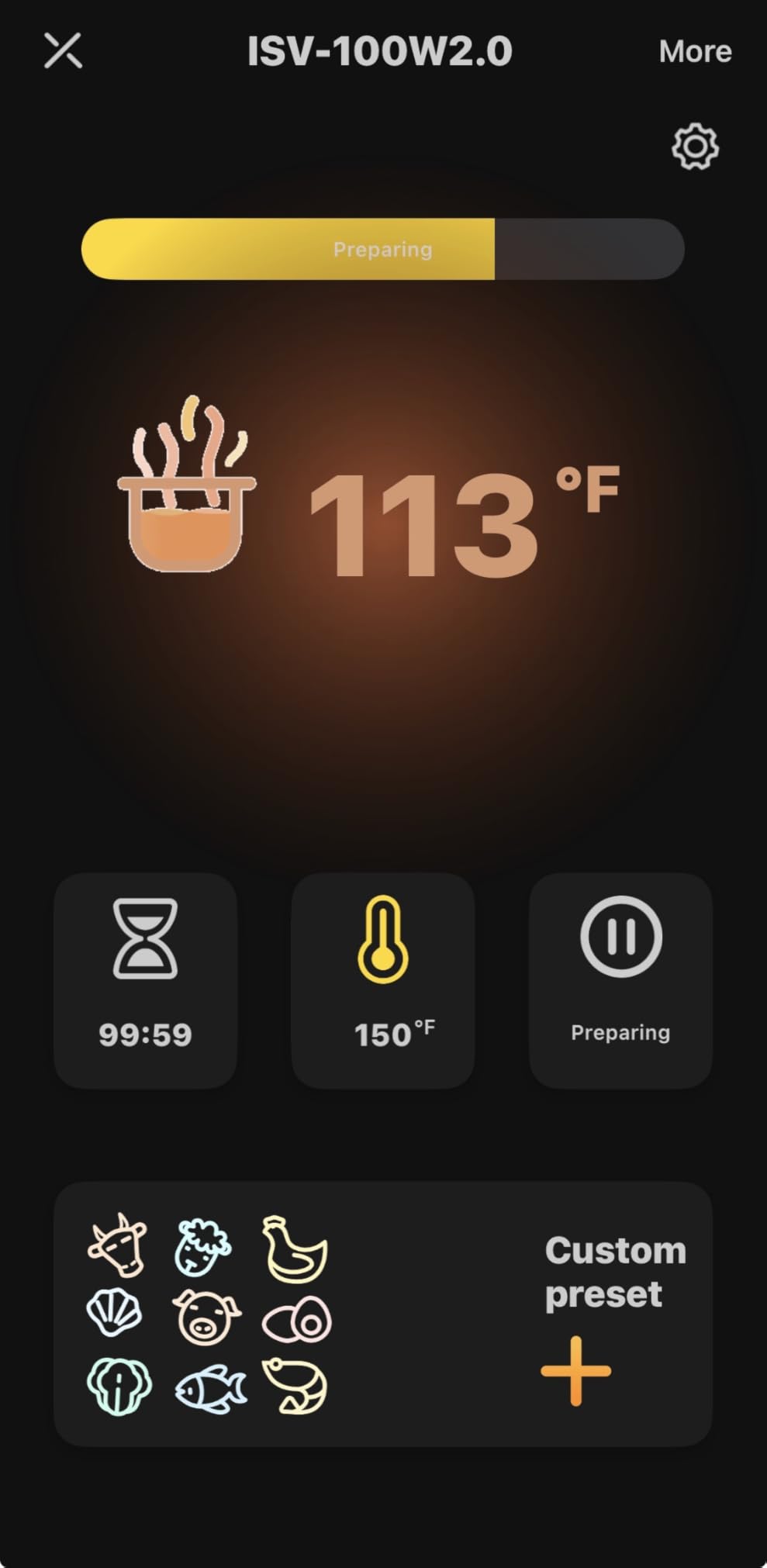 INKBIRD WIFI Sous Vide Cooker ISV-100W, 1000 Watts Sous Vide Machine Immersion Circulator with 14 Preset Recipes on APP & Calibration Function, Thermal Immersion, Fast-Heating with Timer customer photo 2