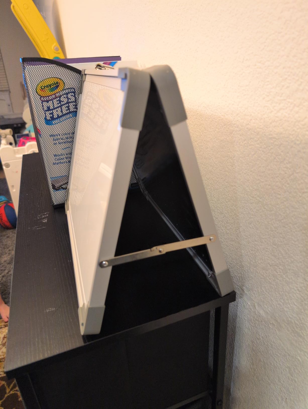 Small Dry Erase White Board - TANKEE Magnetic Desktop Foldable Whiteboard Portable Mini Easel Double Sided on Table Top with Holder for Drawing, Teacher Instruction, Memo Board customer photo 2