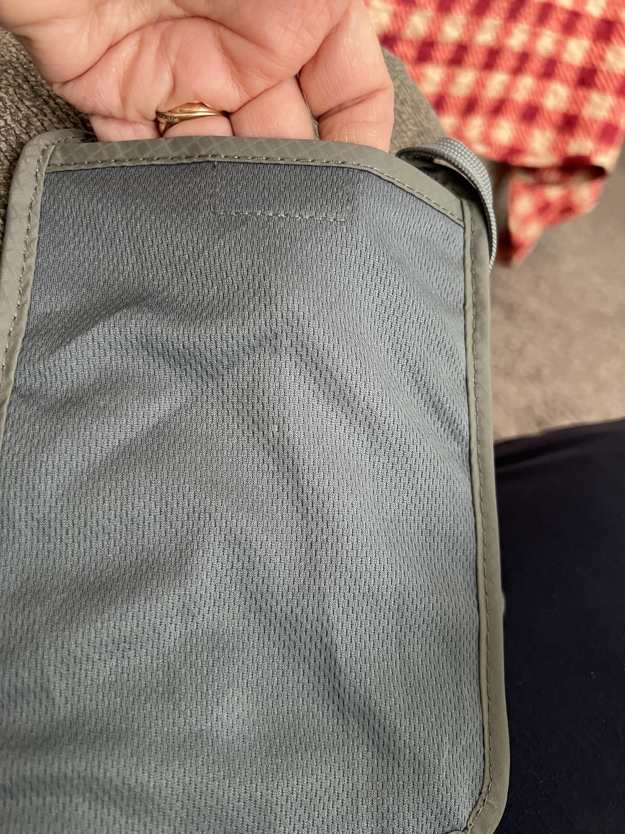 HERO Neck Wallet - RFID Blocking Passport Holder, Easy to Conceal and Pouch (Army Grey) customer photo 2