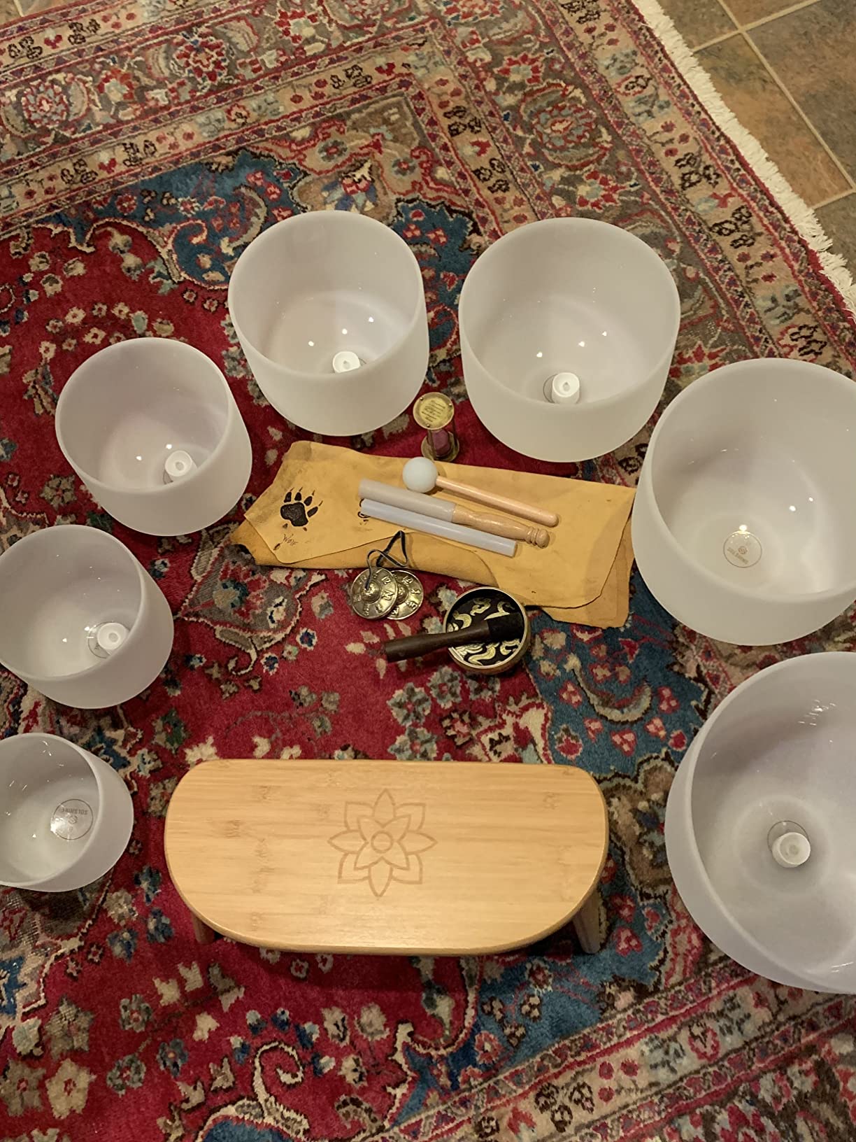 Mindful Modern Folding Meditation Bench - Bamboo Kneeling Stool with Locking Magnetic Hinges - Portable Cross Legged Folding Seiza Chair w/Travel Bag customer photo 2