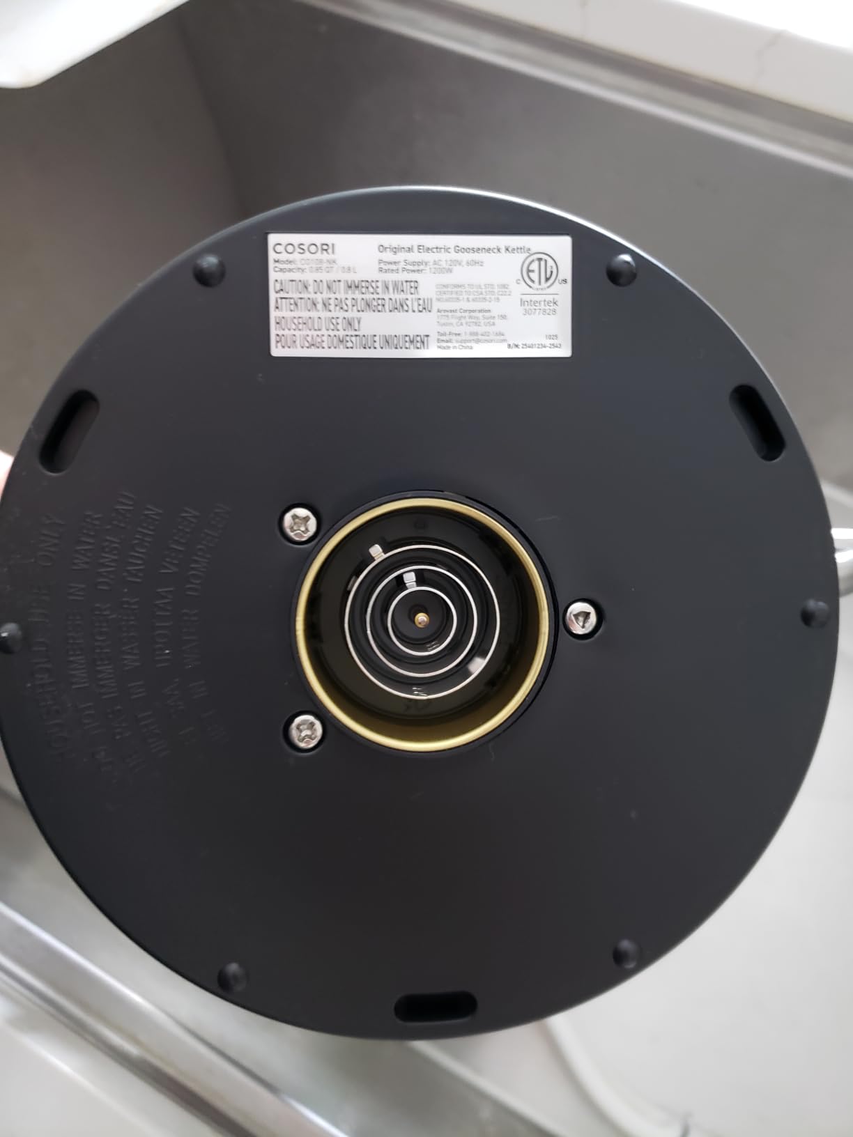 COSORI Electric Gooseneck Kettle with 5 Temperature Control Presets, Pour Over Kettle for Coffee & Tea, Hot Water Boiler, 100% Stainless Steel Inner Lid & Bottom, 1200W/0.8L customer photo 2