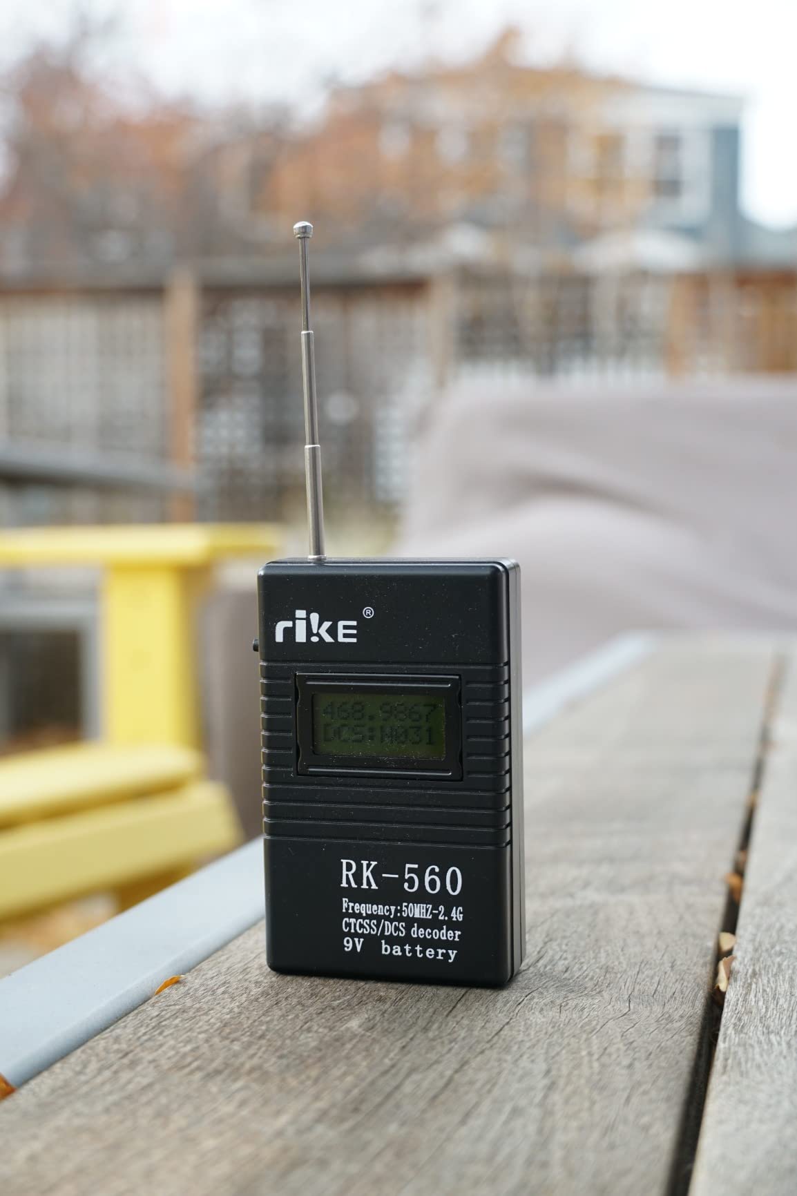 RK560 Mini Radio Frequency Counter Meter, 50MHz-2.4GHz With CTCSS/DCS Decoder, Portable Handheld, 1K / 0.1K customer photo 1