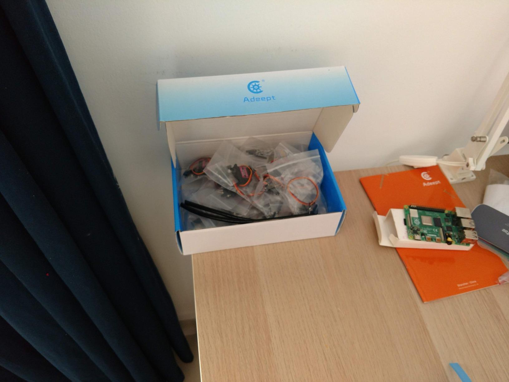 Adeept RaspClaws Hexapod Spider Robotic Kit Compatible with Raspberry Pi 4 3 Model B+ B, OpenCV Target Tracking, Video Transmission customer photo 1