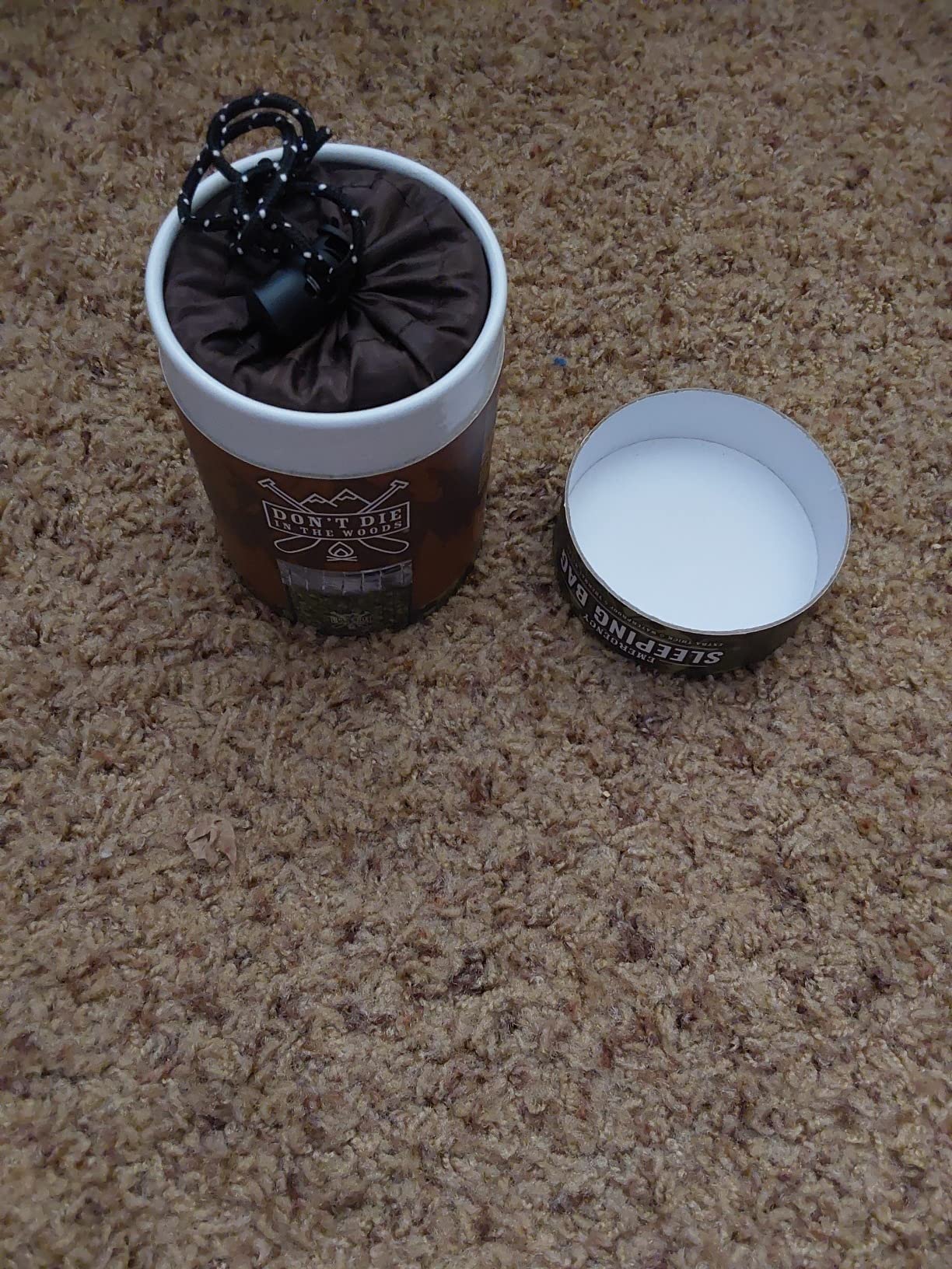 Don't Die in The Woods - Emergency Sleeping Bag with Hood - Made with Extra Thick Thermal Mylar - 10 Essentials Hiking Camping Blanket, Survival Gear Tactical Car Disaster Bug Out First Aid Kits customer photo 2