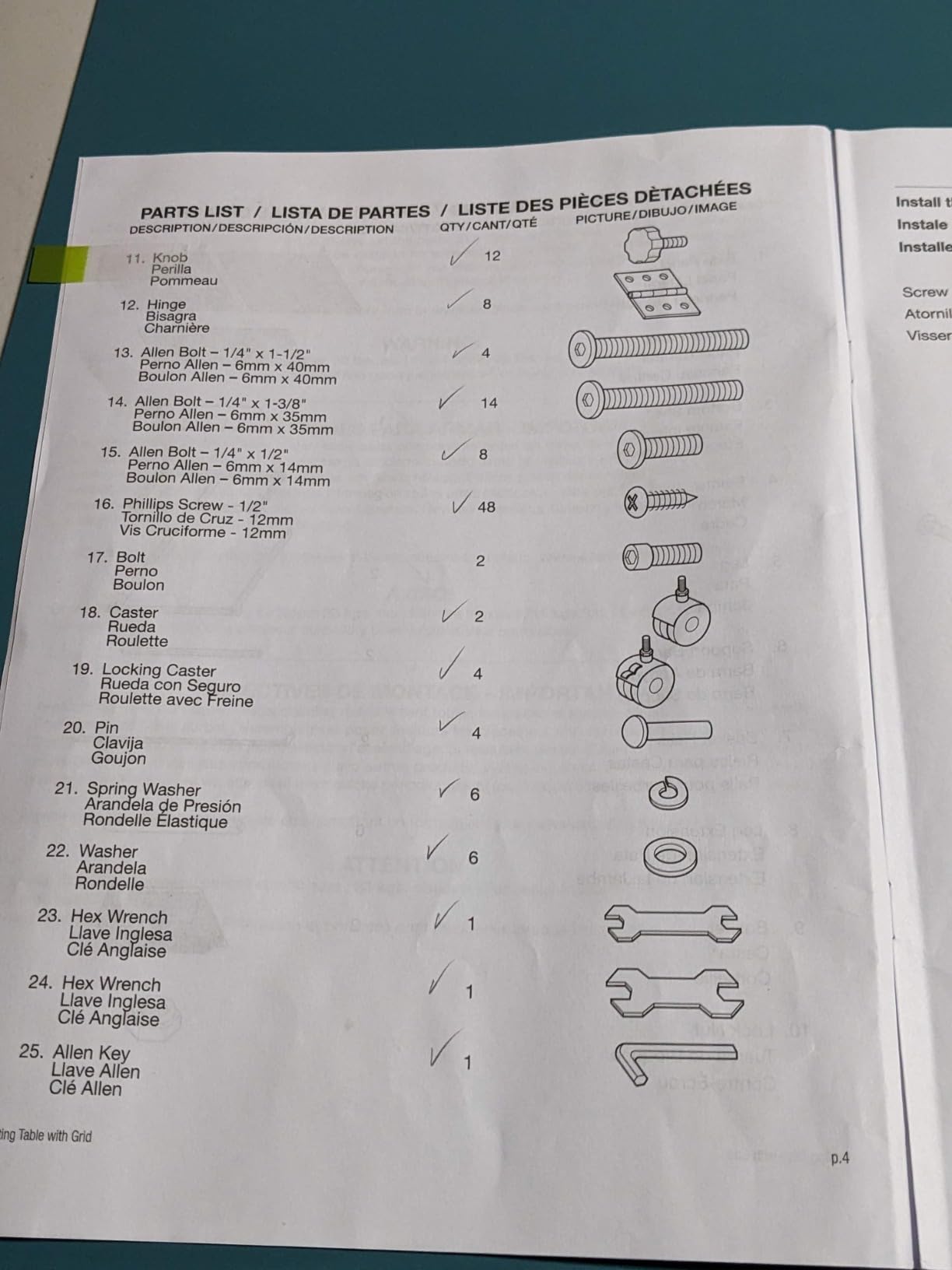 Sew Ready Foldable Hobby and Cutting Grid Table - 58.75