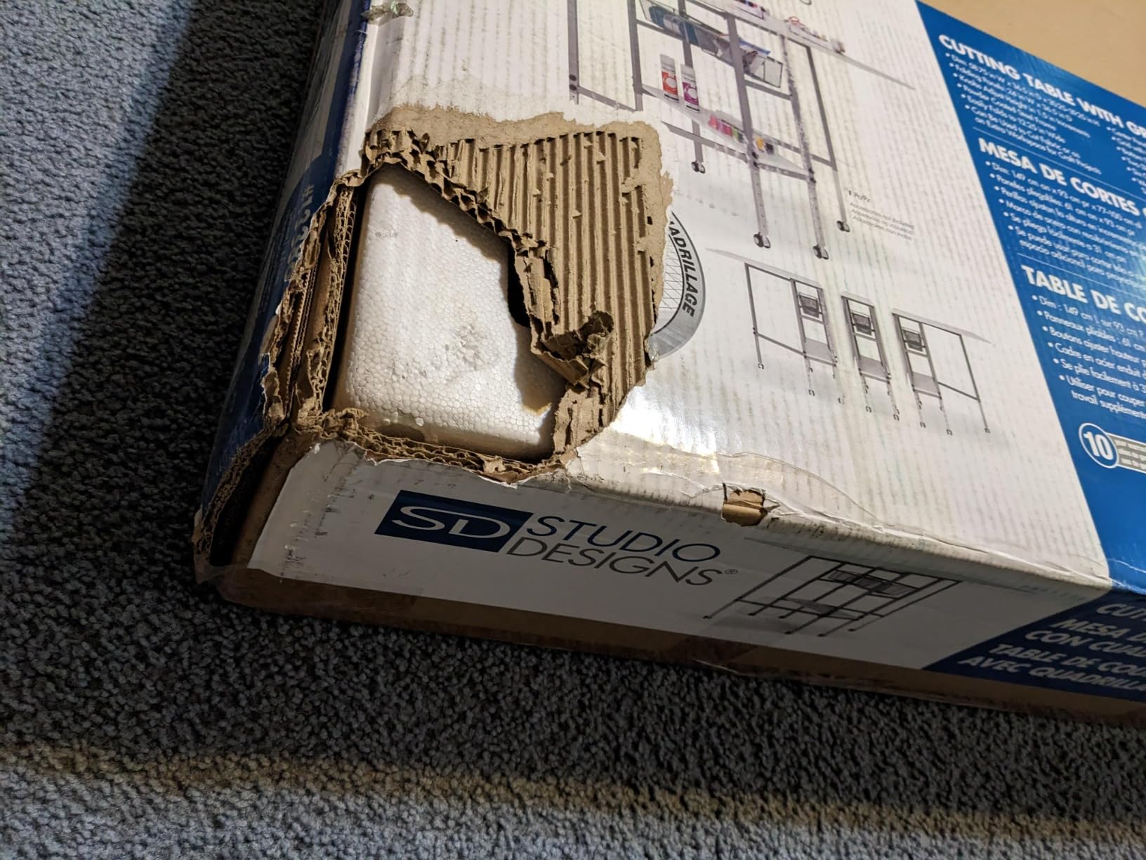 Sew Ready Foldable Hobby and Cutting Grid Table - 58.75