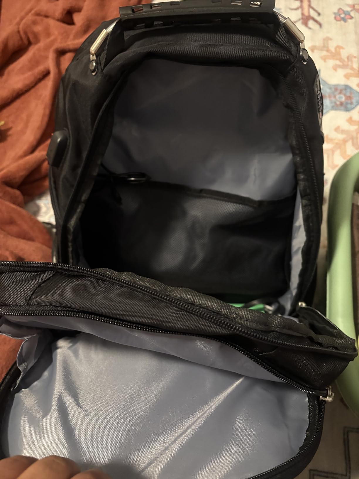 SHRRADOO Extra Large 50L Travel Laptop Backpack with combination lock, College High School Backpack Airline Approved Business Work Bag Fits 17 Inch Computer for Men Women customer photo 2