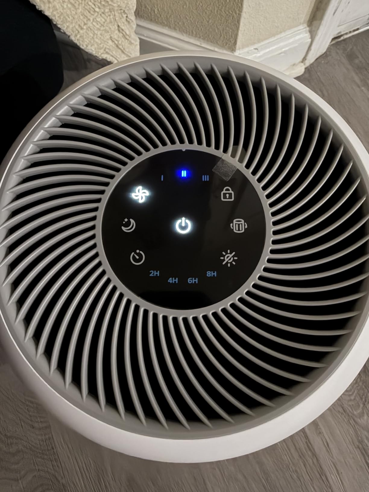 LEVOIT Air Purifier for Home Allergens Pet Hair in Bedroom, Covers Up to 1073 ft² by 56W High Torque Motor, AHAM VERIFIDE, 3-in-1 Filter with HEPA Sleep Mode, Remove Dust Smoke Odor, Core300-P, White customer photo 1