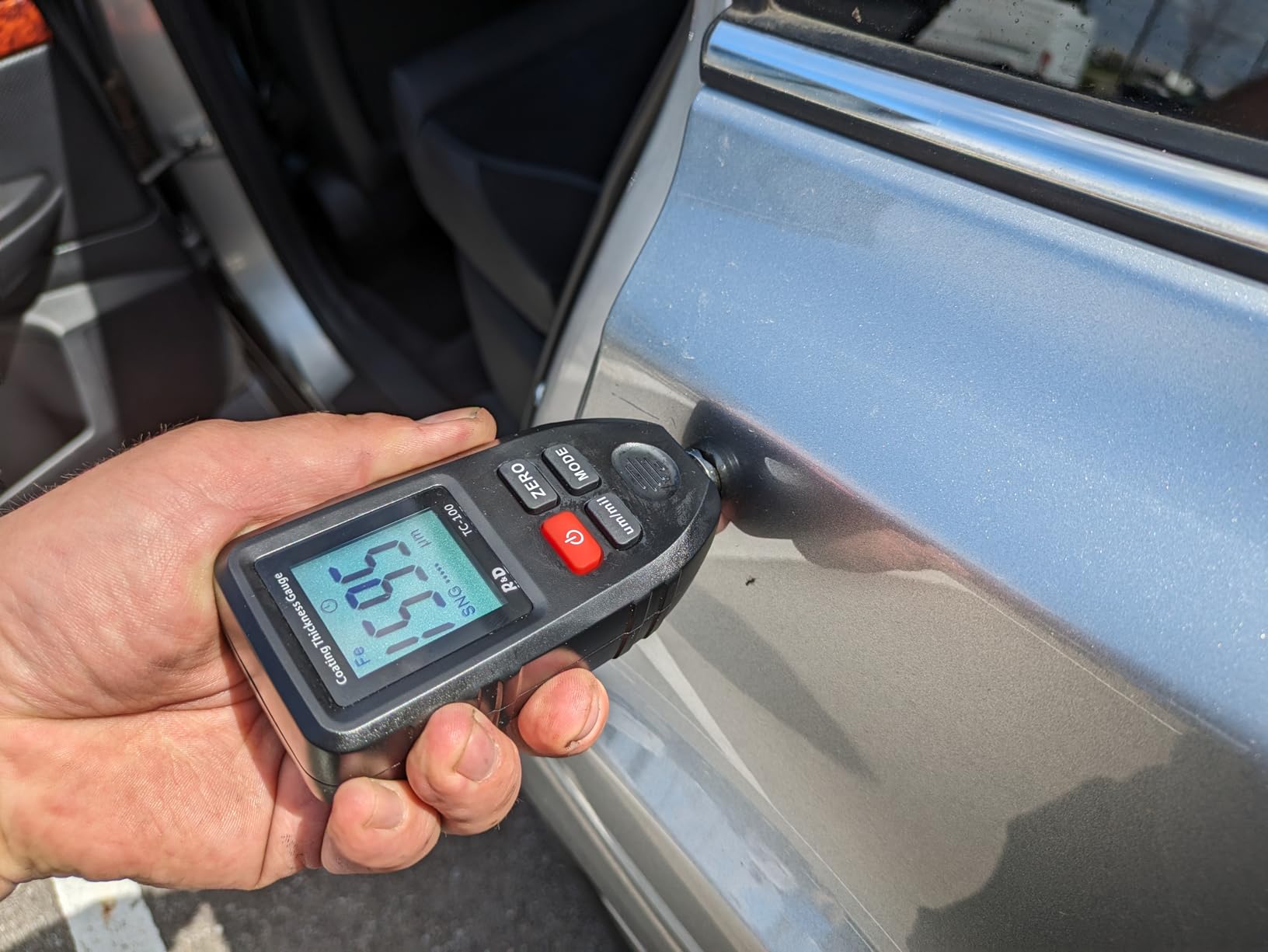 Car Coating Thickness Meter for Used Car Buyers, Paint Mil Thickness Meter Gauge Check The Car's Original Coating Auto Car Paint Meter customer photo 2