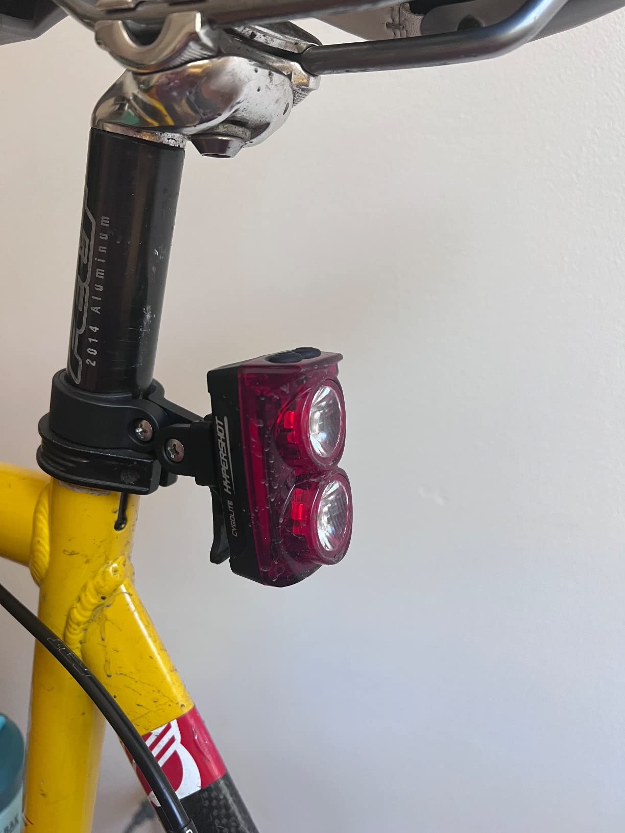 Cygolite Hypershot 350 Lumen Bike Tail Light- 7 Night & Daytime Modes-User Adjustable Flash Speeds- Compact & Durable-IP64 Water Resistant-Saddle Rail Mount Version-USB Rechargeable customer photo 2