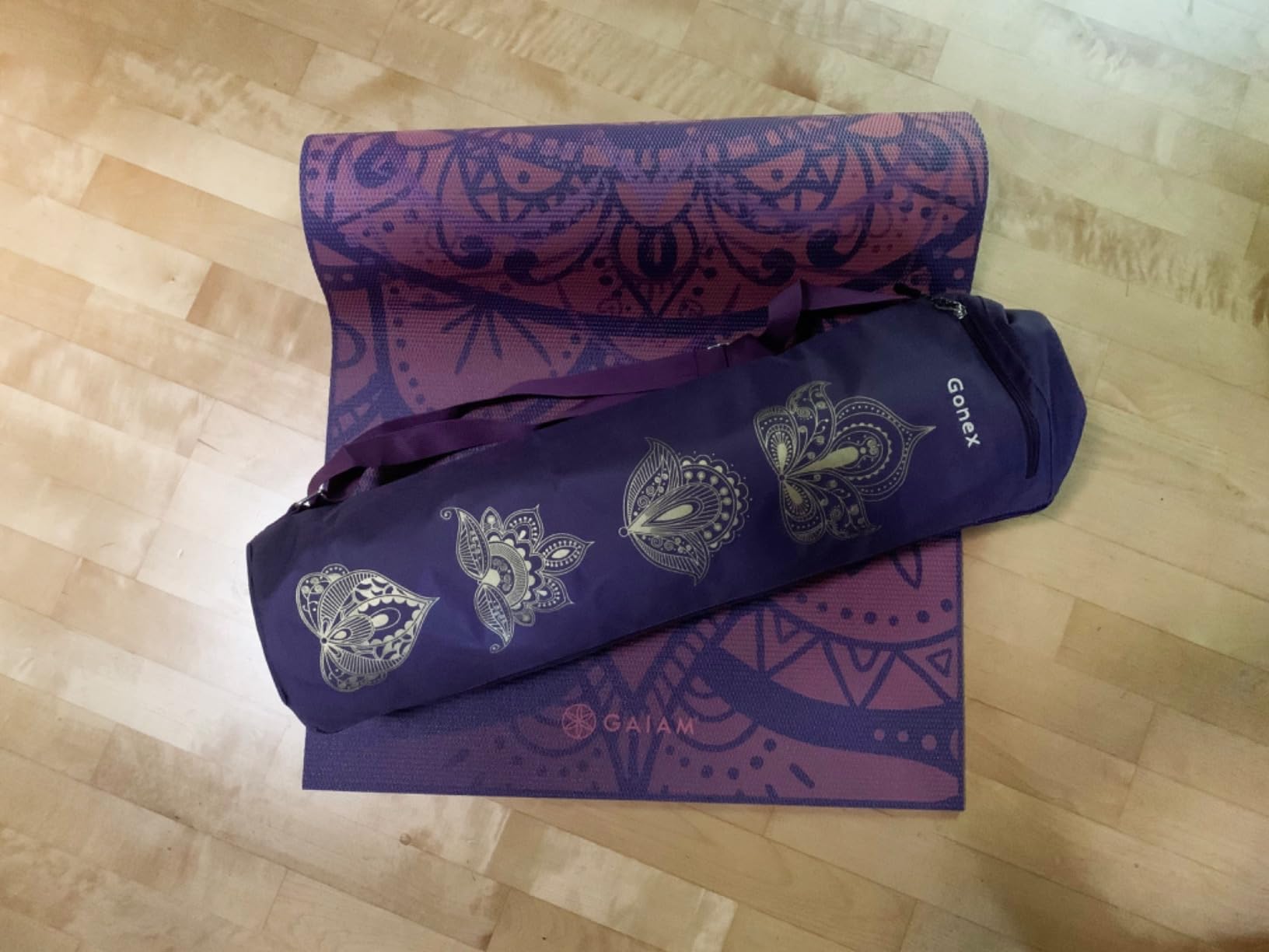 Gonex Yoga Mat Bag, Yoga Mat Carrier Full-Zip Exercise Yoga Mat Carry Bag for Women Men with 2 Multi-Functional Storage Cargo Pockets Extra Wide Adjustable Shoulder Strap customer photo 1