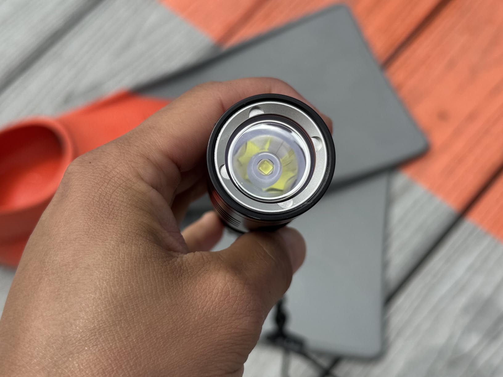 WINDFIRE Dive Light Scuba Diving Flashlight, Super Bright Rechargeable Waterproof Torch with Power Indicator, 3 Modes Underwater Lights, Scuba & Snorkeling Safety Dive Lights for Night Diving customer photo 1