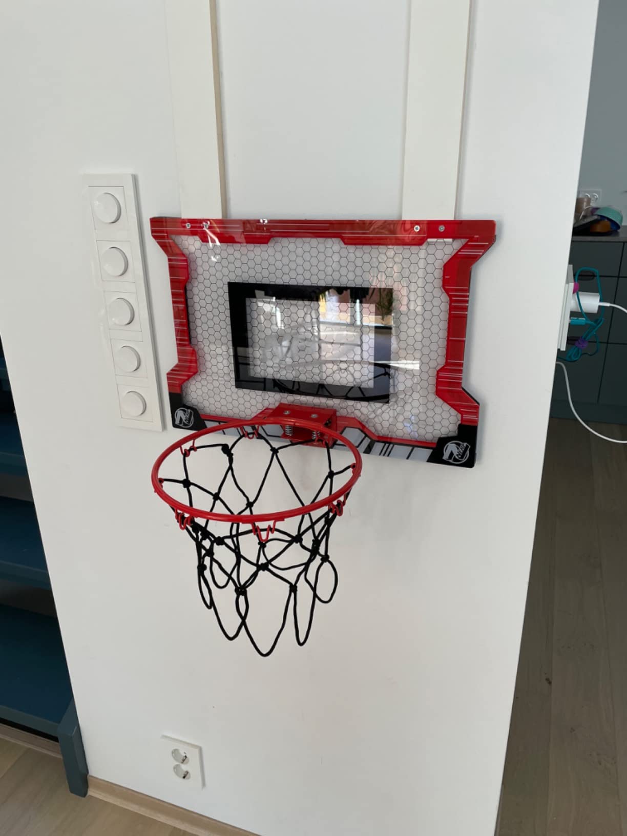 NERF Basketball Hoop Set - Pro Hoop Mini Hoop Set with Mini NERF Basketball - Steel Rim Great for Dunking customer photo 2