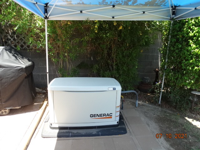 Generac Guardian 10kW Home Standby Generator with 100 Amp Transfer Switch - Automatic Whole House Backup Power for Storms, Emergencies, and Outages, WiFi Enabled, Runs on Natural Gas or Liquid Propane customer photo 1
