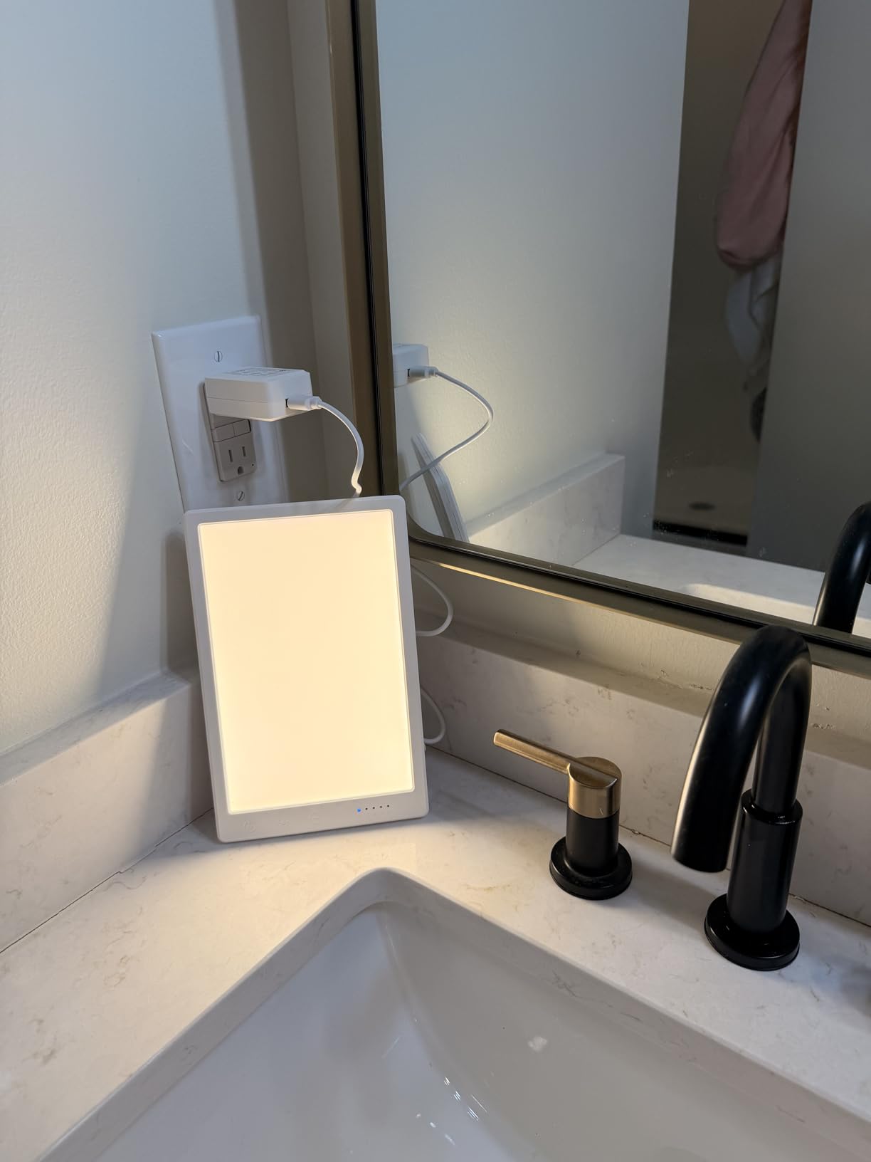 Fitfirst Light Lamp, 10000 Lux Sun Lamp, Gift for Women, 3 Color Temperature, 4 Brightness Levels, 15-60min Timer, Touch Control LED Lamp for Indoor/Office with Adapter customer photo 2