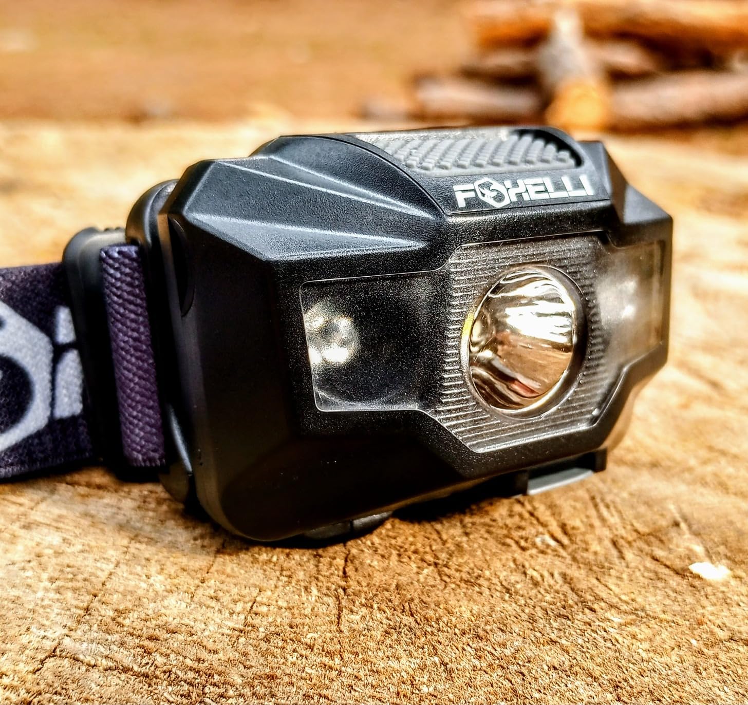Foxelli USB-C Rechargeable LED Headlamp - Ultra-Light 2.4 oz & Bright 180 Lumens - Red/White Light, 5 Modes, IPX5 Waterproof, 40 h Runtime for Trail Running, Camping, Hiking customer photo 2