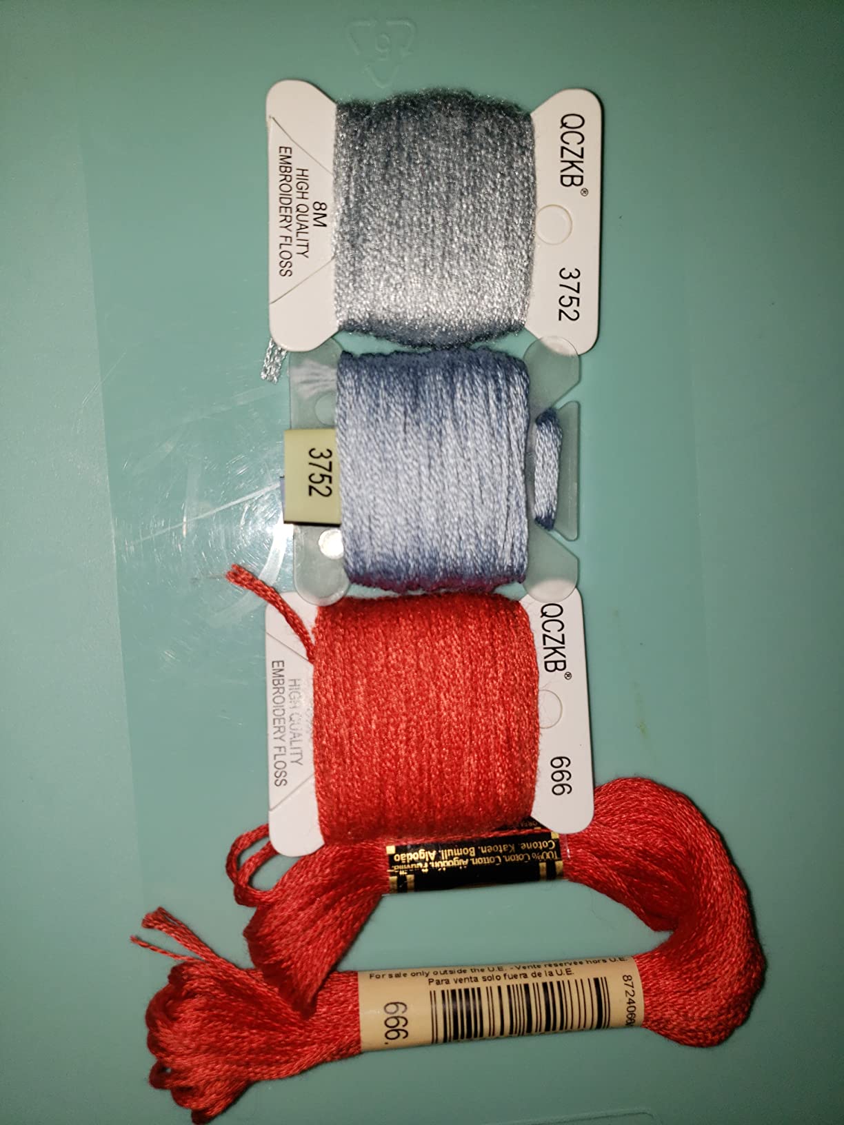 188 Embroidery Floss Set Including Cross Stitch Threads Friendship Bracelet String with 2-Tier Transparent Box, Floss Bobbins and Cross Stitch Kits customer photo 1