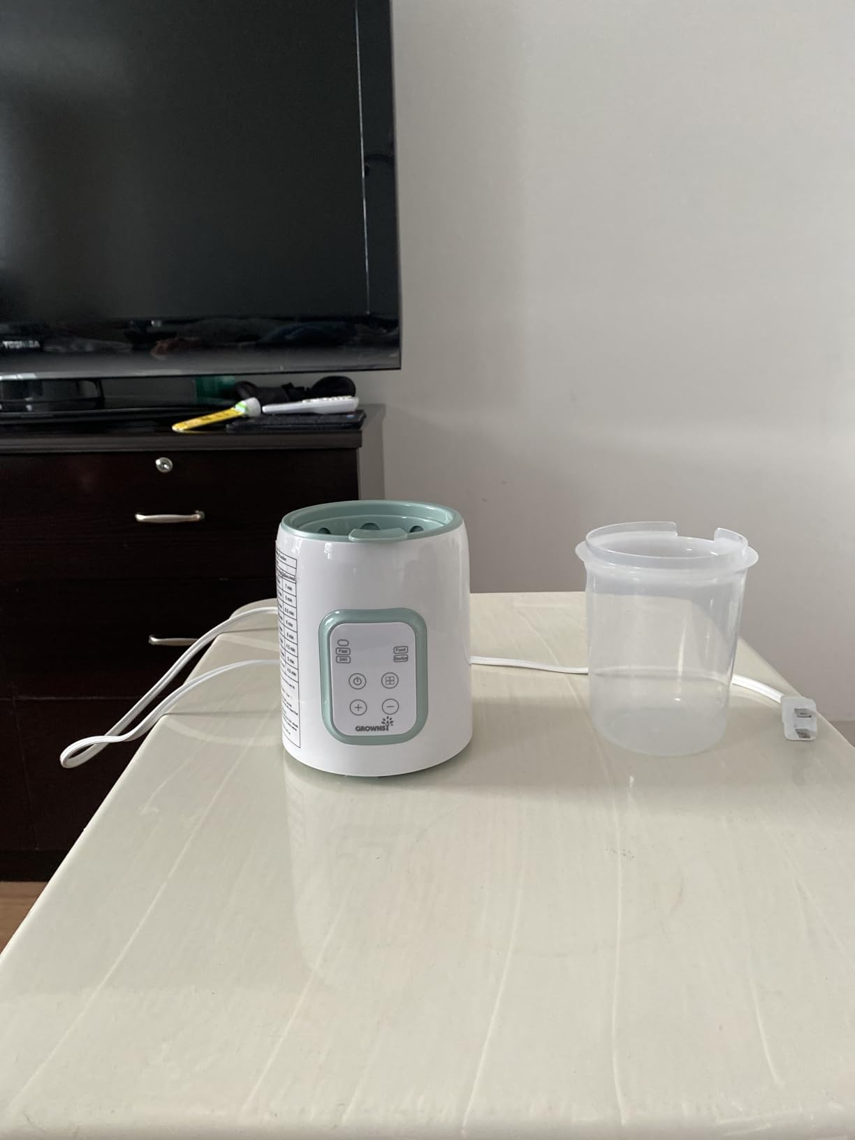 Bottle Warmer, Grownsy 8-in-1 Fast Baby Bottle Warmer with Timer, Safe for Breastmilk Nutrients, Accurate Temperature Control, with Defrost, Sterili-zing, Keep Warm, Heats Baby Food & Bottles customer photo 2