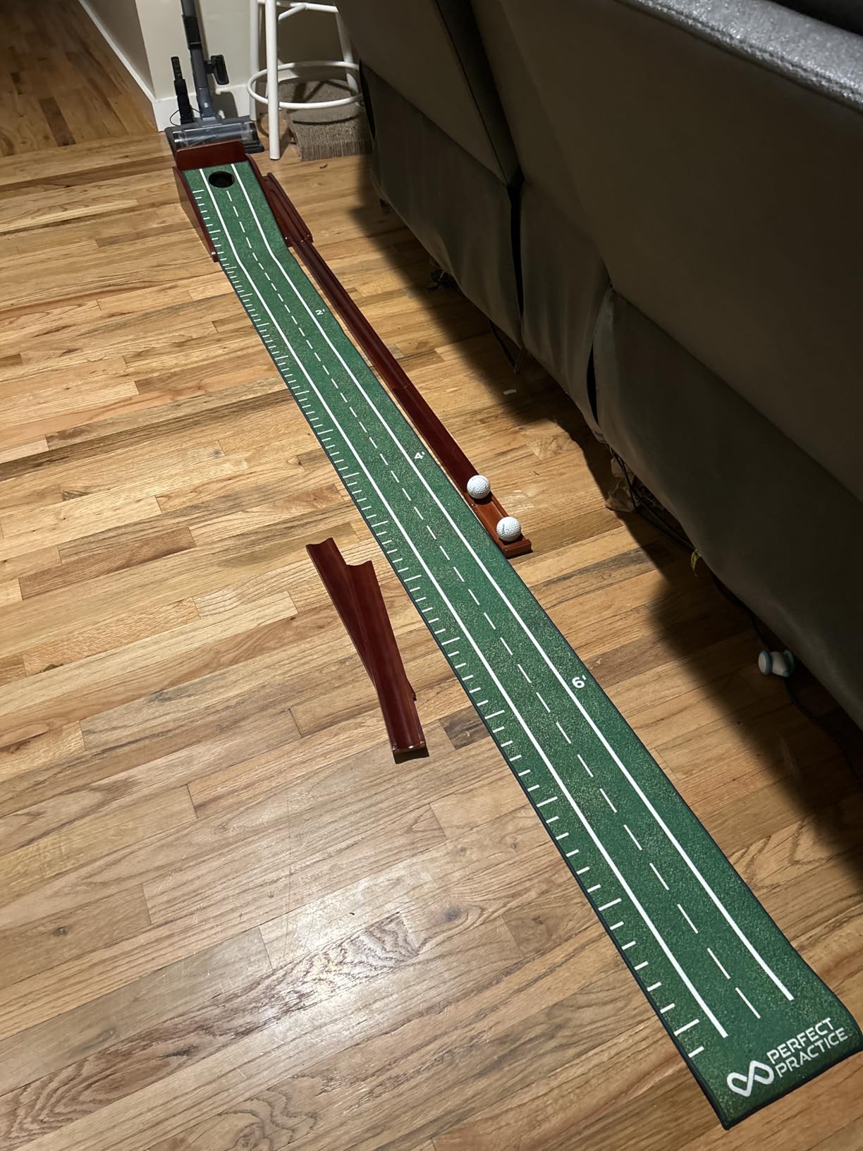 Perfect Practice Putting Mat - Indoor Putting Green for Home & Office - Golf Training Aid for Putting Practice - Premium Golf Putting Mat with Realistic Turf - Golf Gifts for Men customer photo 1