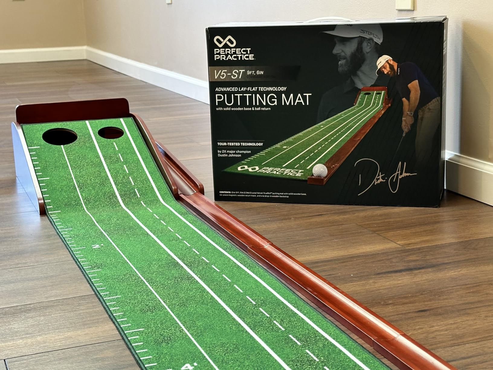 Perfect Practice Putting Mat - Indoor Putting Green for Home & Office - Golf Training Aid for Putting Practice - Premium Golf Putting Mat with Realistic Turf - Golf Gifts for Men customer photo 2